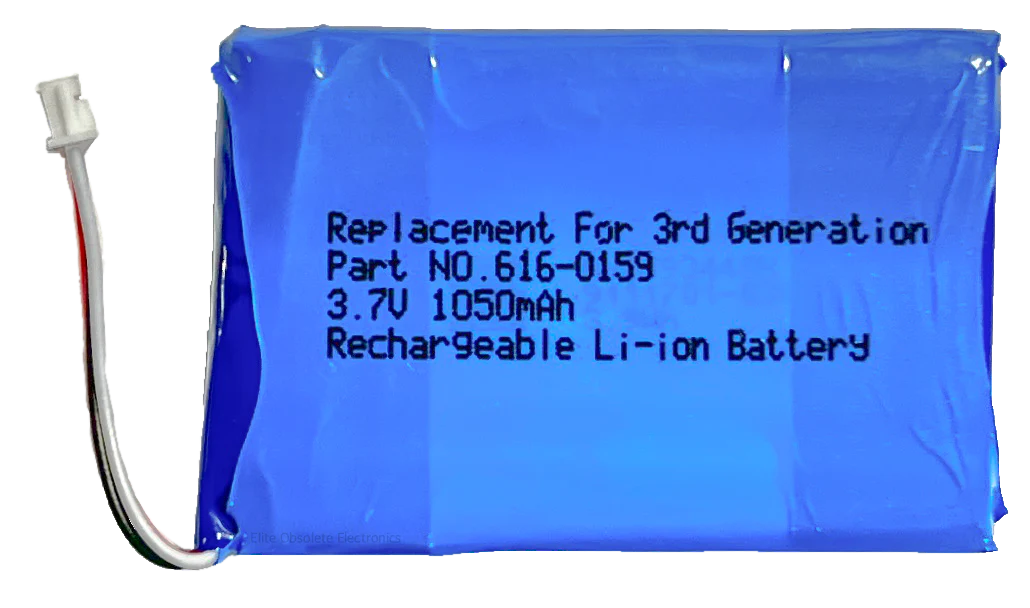 1050mah Lithium-ion Replacement Battery for Apple iPod Classic 3rd Generation A1040