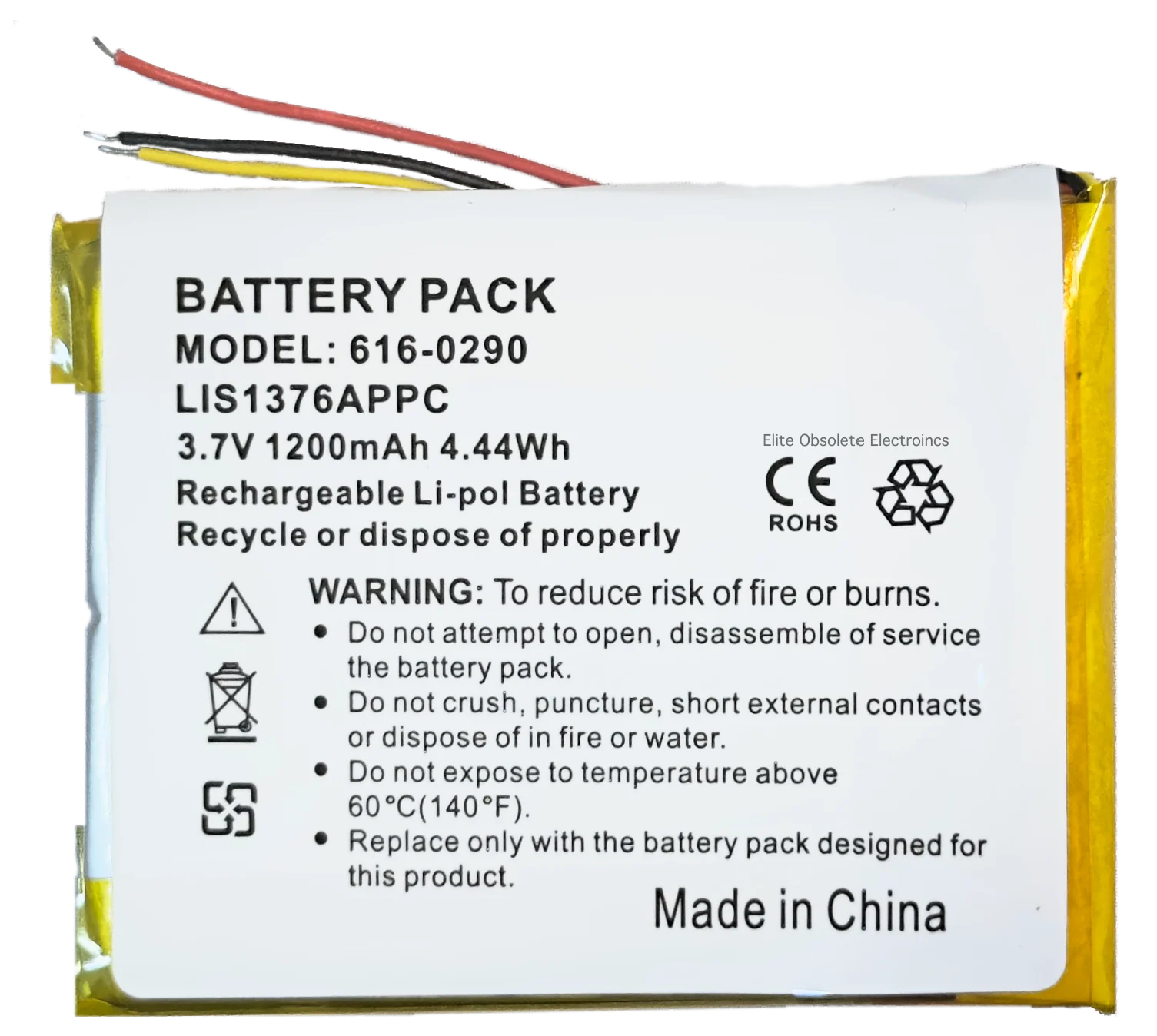 1200mah Lithium-Polymer Battery for Apple iPhone 2G 1st Generation 1G 2007 Original 4GB 8GB 16GB