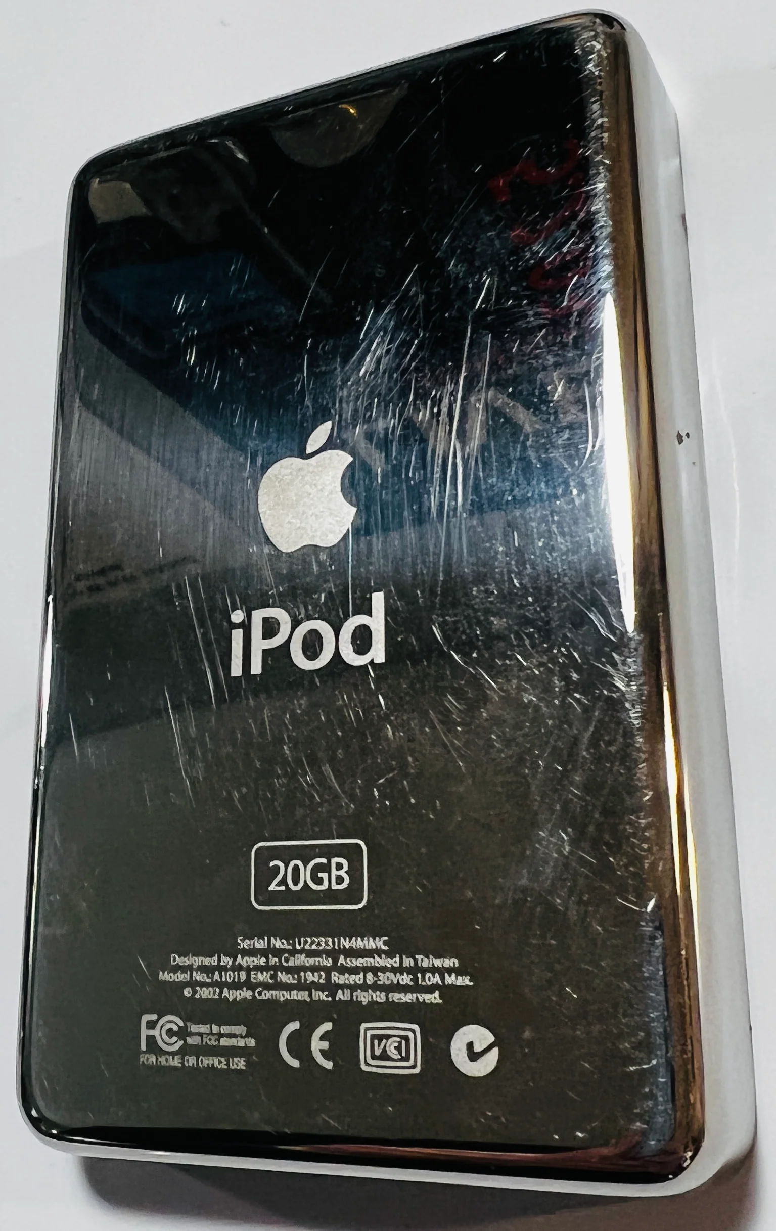 20GB Backplate for Apple iPod Classic 2nd Generation Used - Image 2