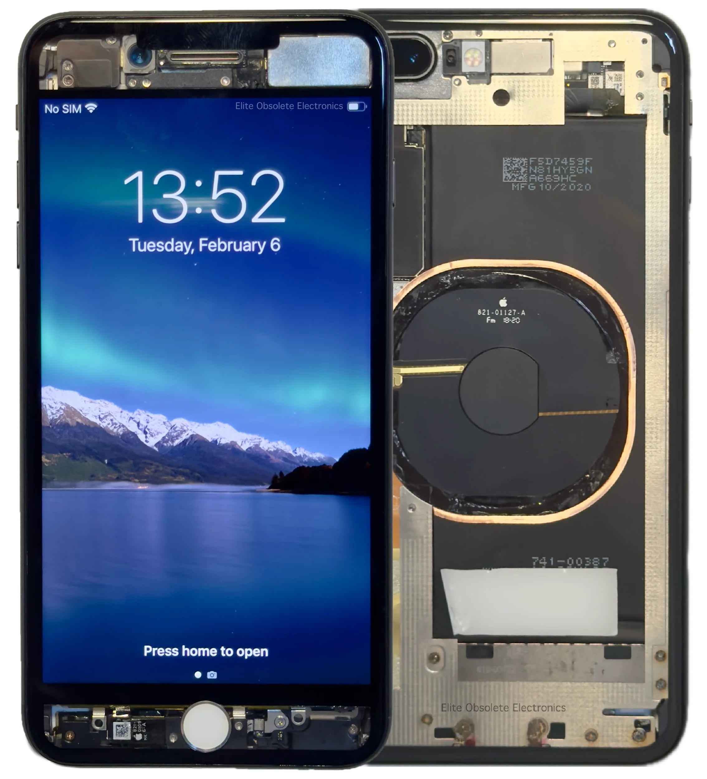 256GB Apple iPhone 8 Plus Custom Refurbished Transparent Factory Unlocked MQ8X2LL/A