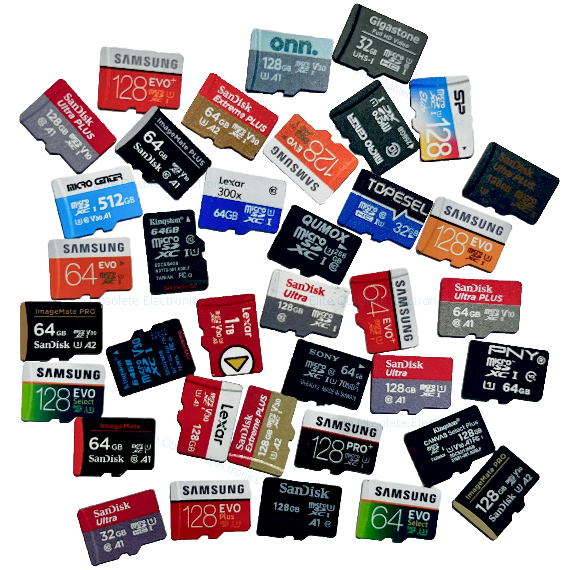 MicroSD Card SDHC SDXC & Full Size Adapter 16GB 32GB 64GB 128GB 256GB 512GB 1TB Mixed Brand-Name
