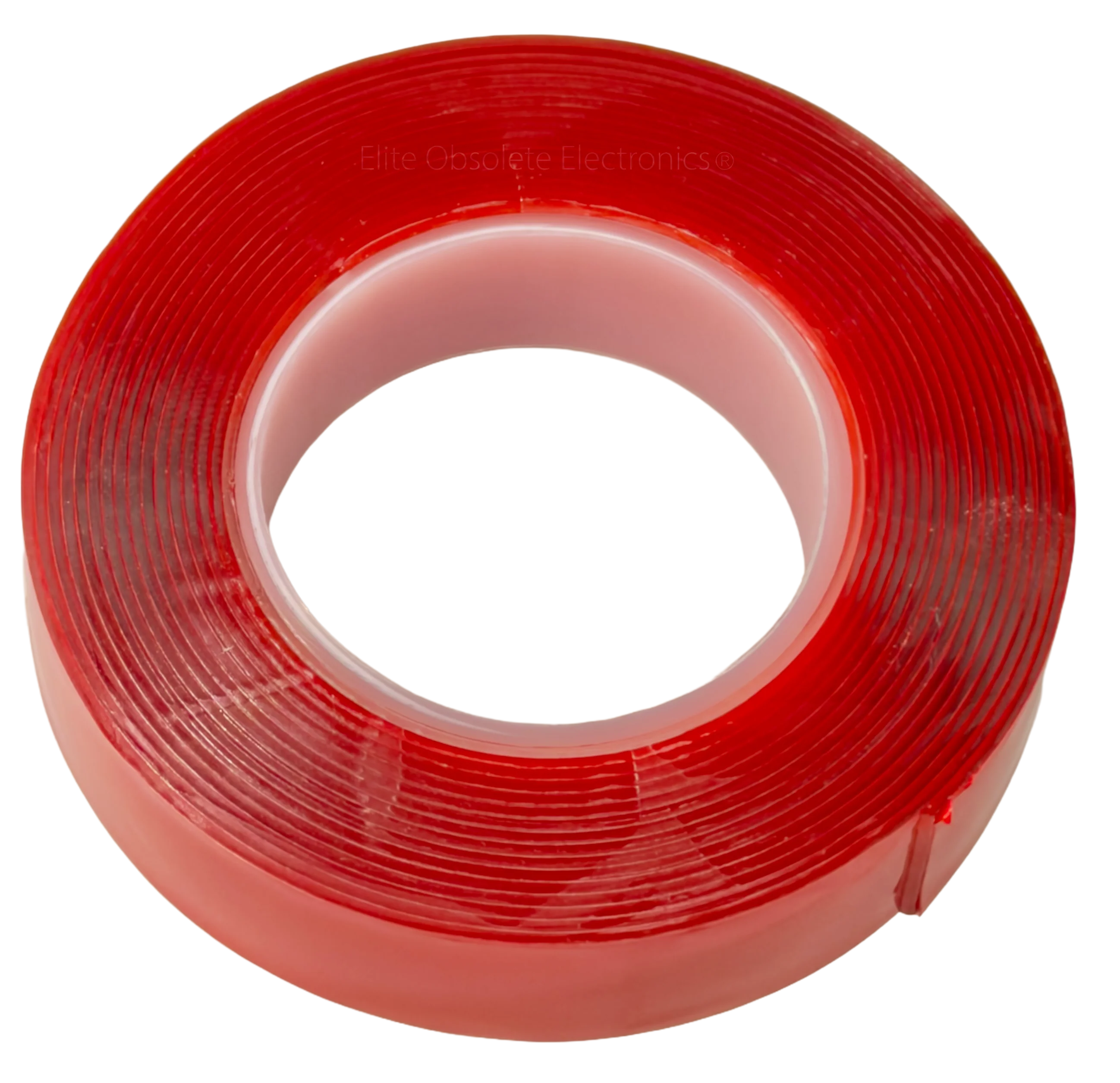 Red Double Sided Adhesive Tape Translucent