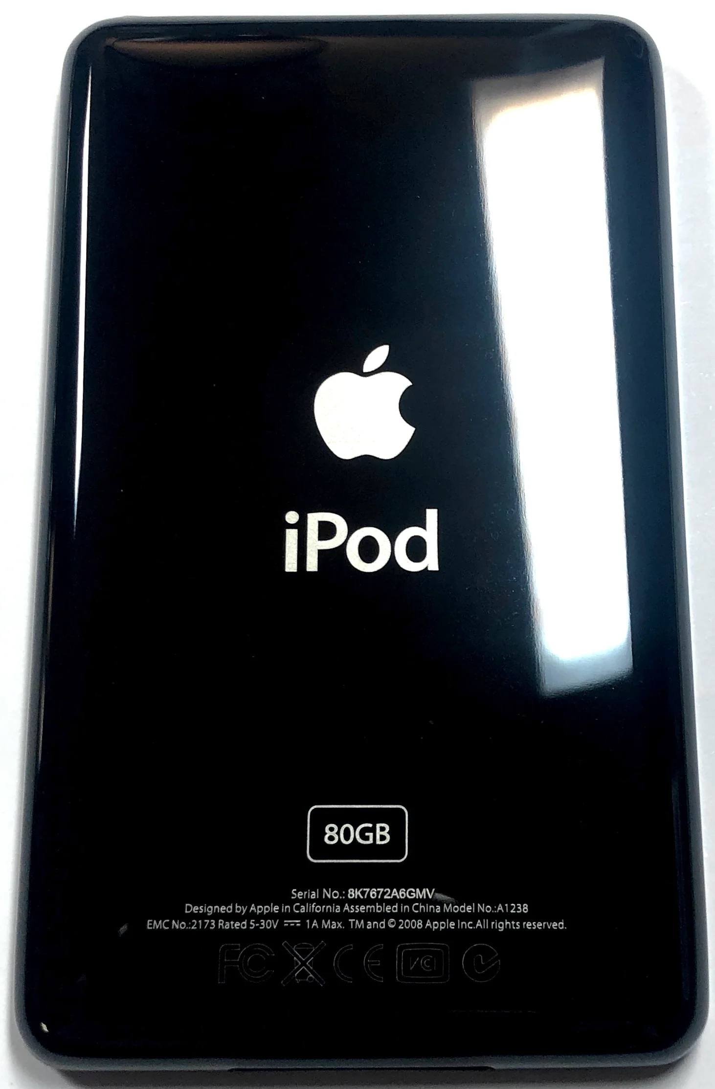 Thin Black Backplate for iPod Classic Video 5th 5.5 6th 7th 30GB 64GB 128GB 256GB 512GB 1TB 80GB 120GB 160GB Universal A1136 A1238 - Image 2