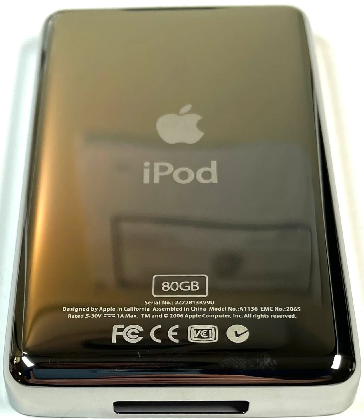 Thick 80GB Silver Chrome Backplate for Apple iPod Video 5th 5.5 A1136 & iPod Classic 6th 7th A1238 - Image 2