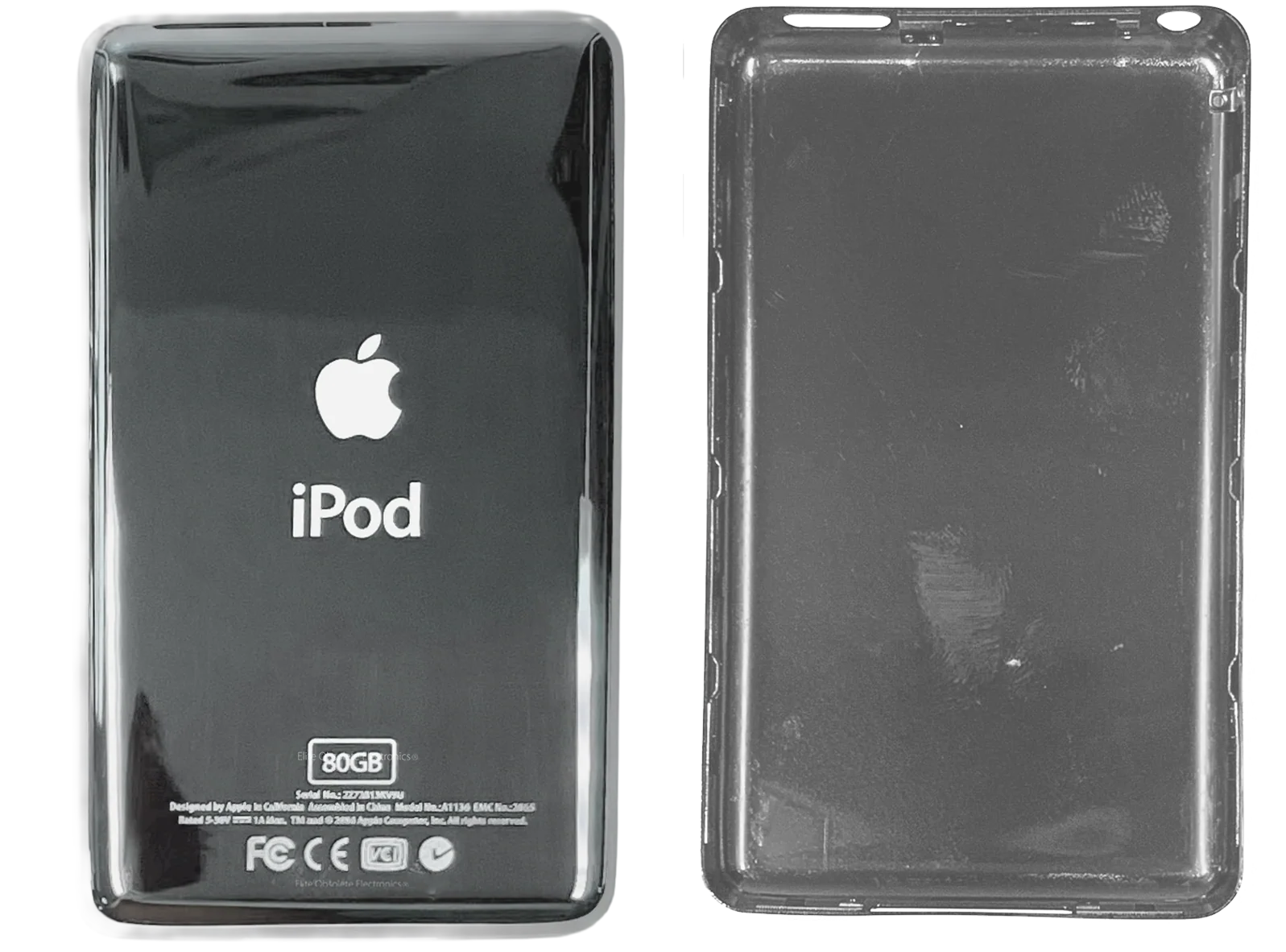 Thick 80GB Silver Chrome Backplate for Apple iPod Video 5th 5.5 A1136 & iPod Classic 6th 7th A1238 - Image 3