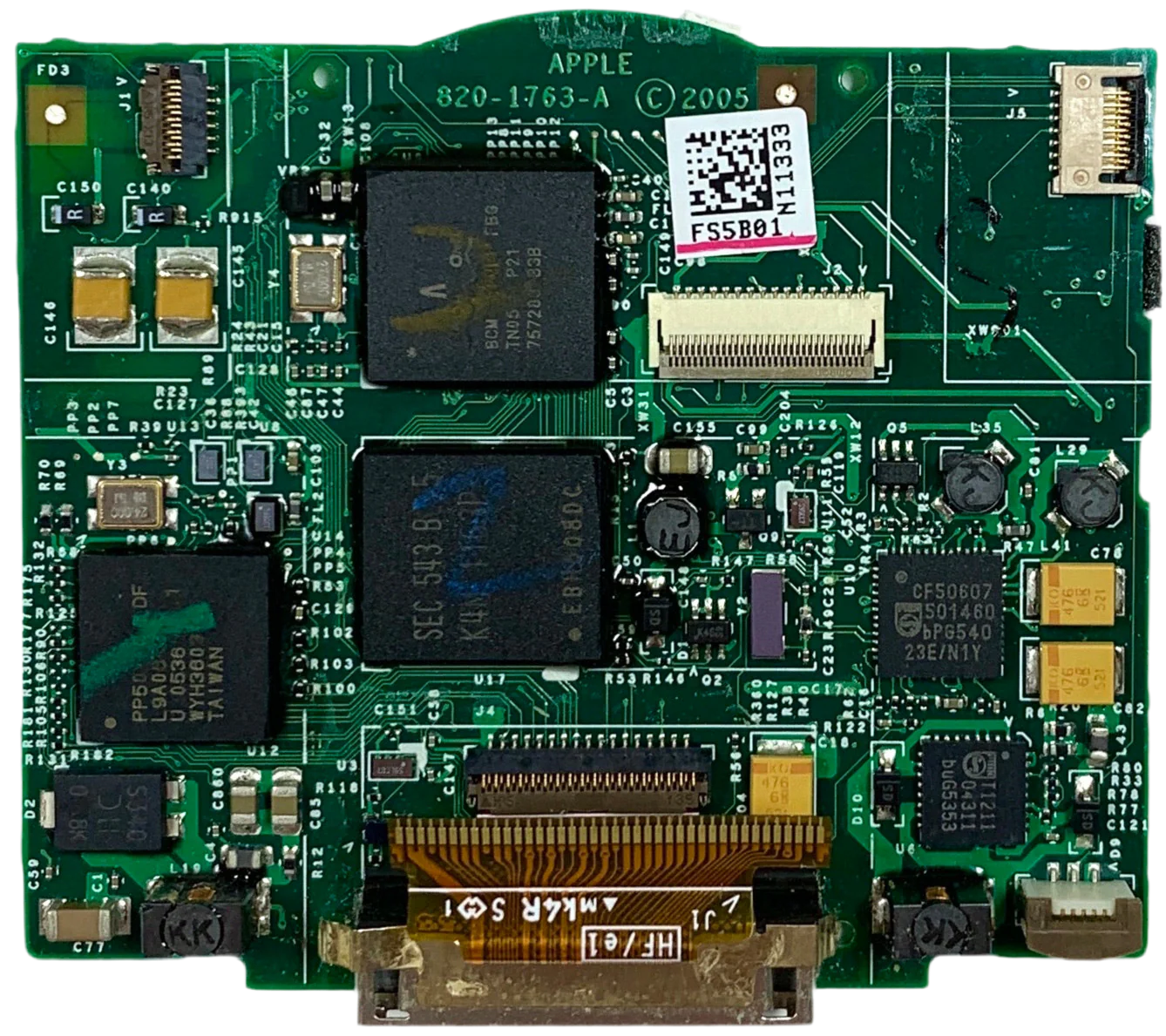 Original 820-1763-A Motherboard Logic Board 32MB 64MB for Apple iPod Video 5th Generation 30GB 60GB A1136 - Image 2
