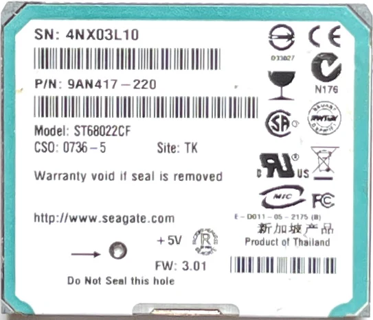 8GB Seagate MicroDrive CF HDD for Apple iPod Mini 1st 2nd Generation - Image 2