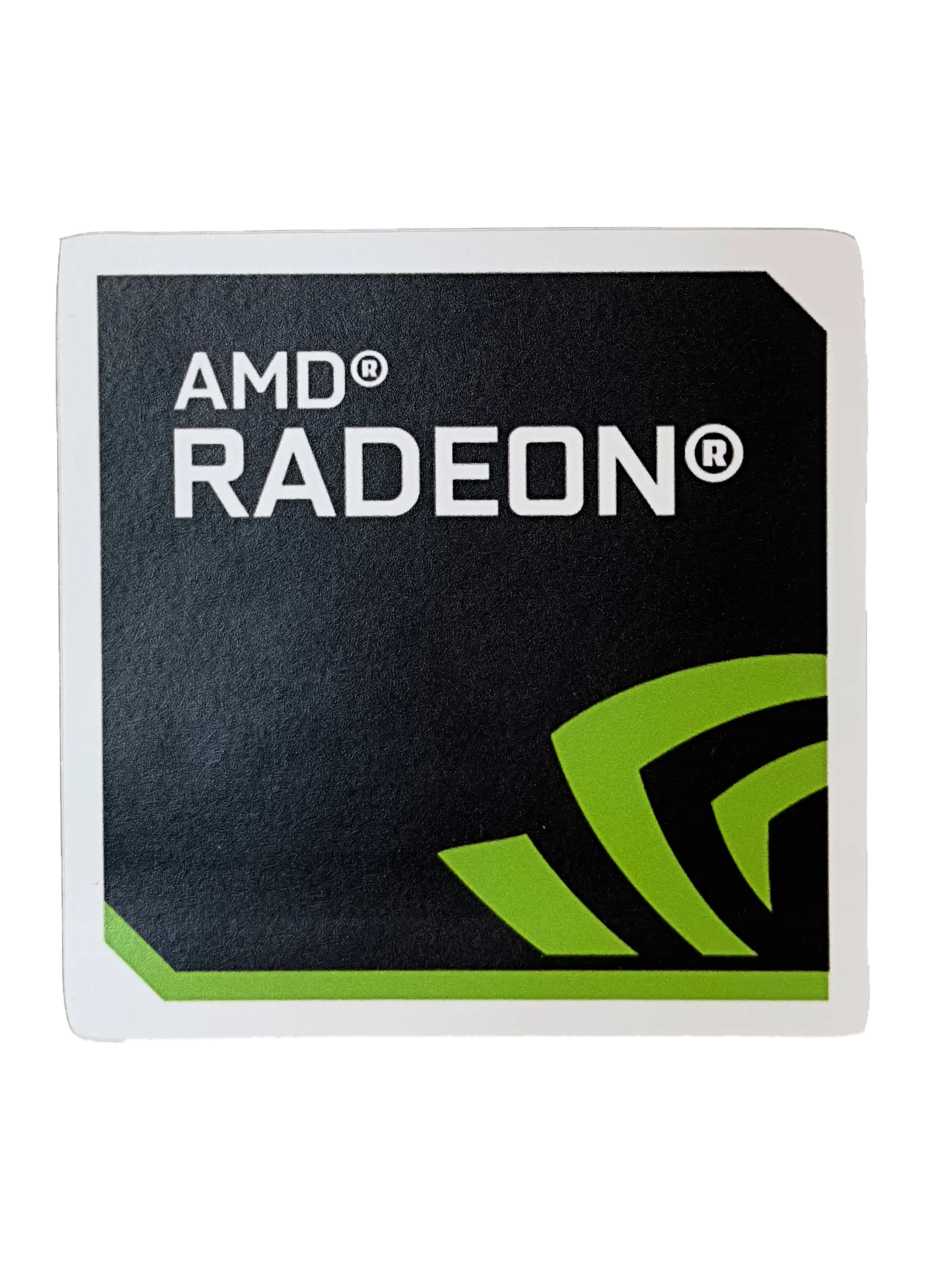 AMD Radeon Parody Nvidia RTX Clear Sticker (3” x 3”)