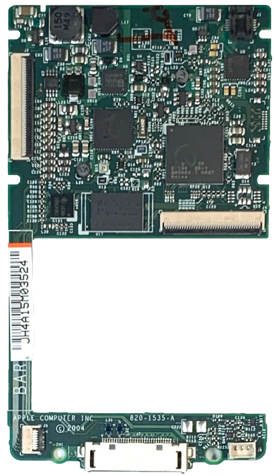 Original Apple Logic Board for iPod Classic Monochrome 4th Generation 820-1535-A & 820-1723-A 20GB 40GB A1059