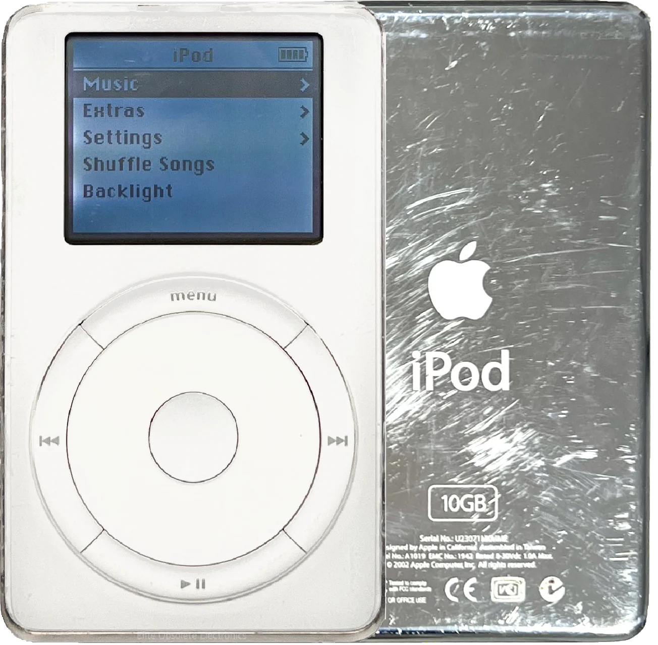 Refurbished Apple iPod 2nd Generation 2002 10GB 20GB A1019 M8737LL/A M8738LL/A New Battery 3360mah