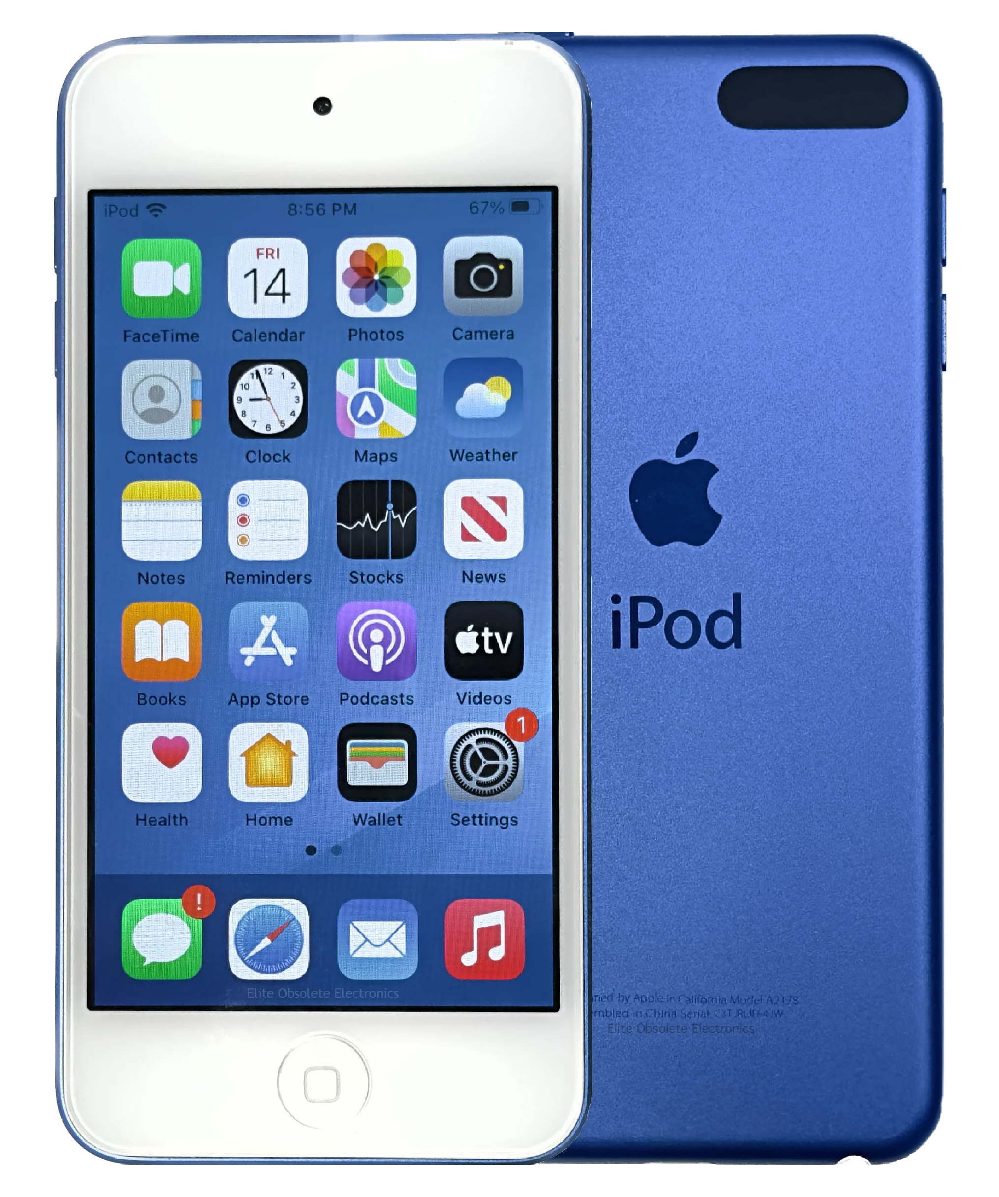 Refurbished Apple iPod Touch 7th Generation A2178 Blue 32GB 128GB 256GB MVHU2LL/A MVJ32LL/A MVJC2LL/A