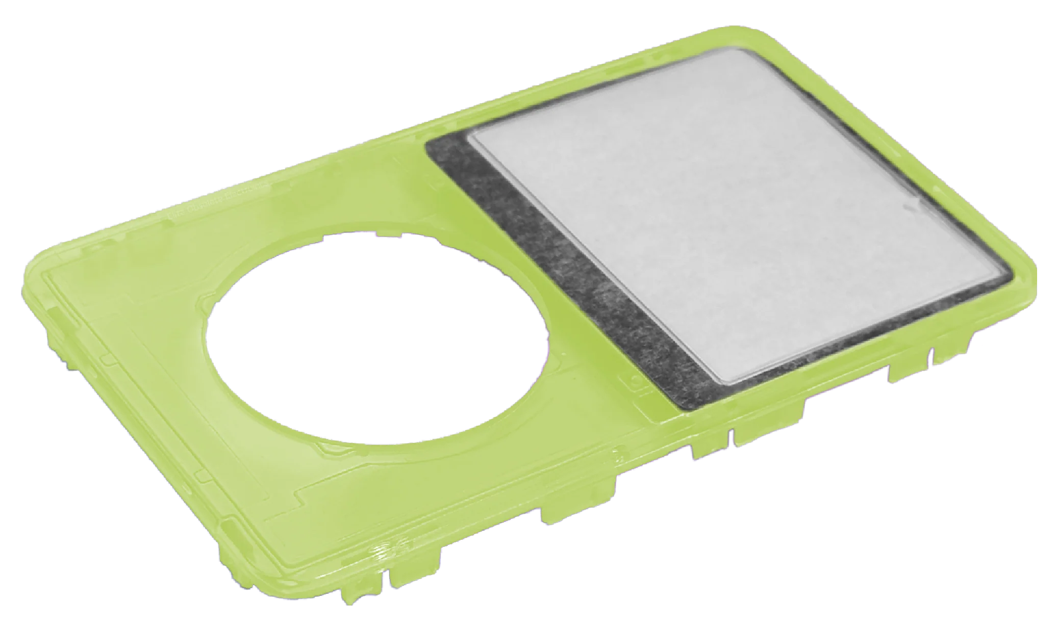 Atomic Highlighter Neon Yellow Transparent Clear Faceplate For Apple iPod Video 5th & 5.5 Generation Plastic - Image 2