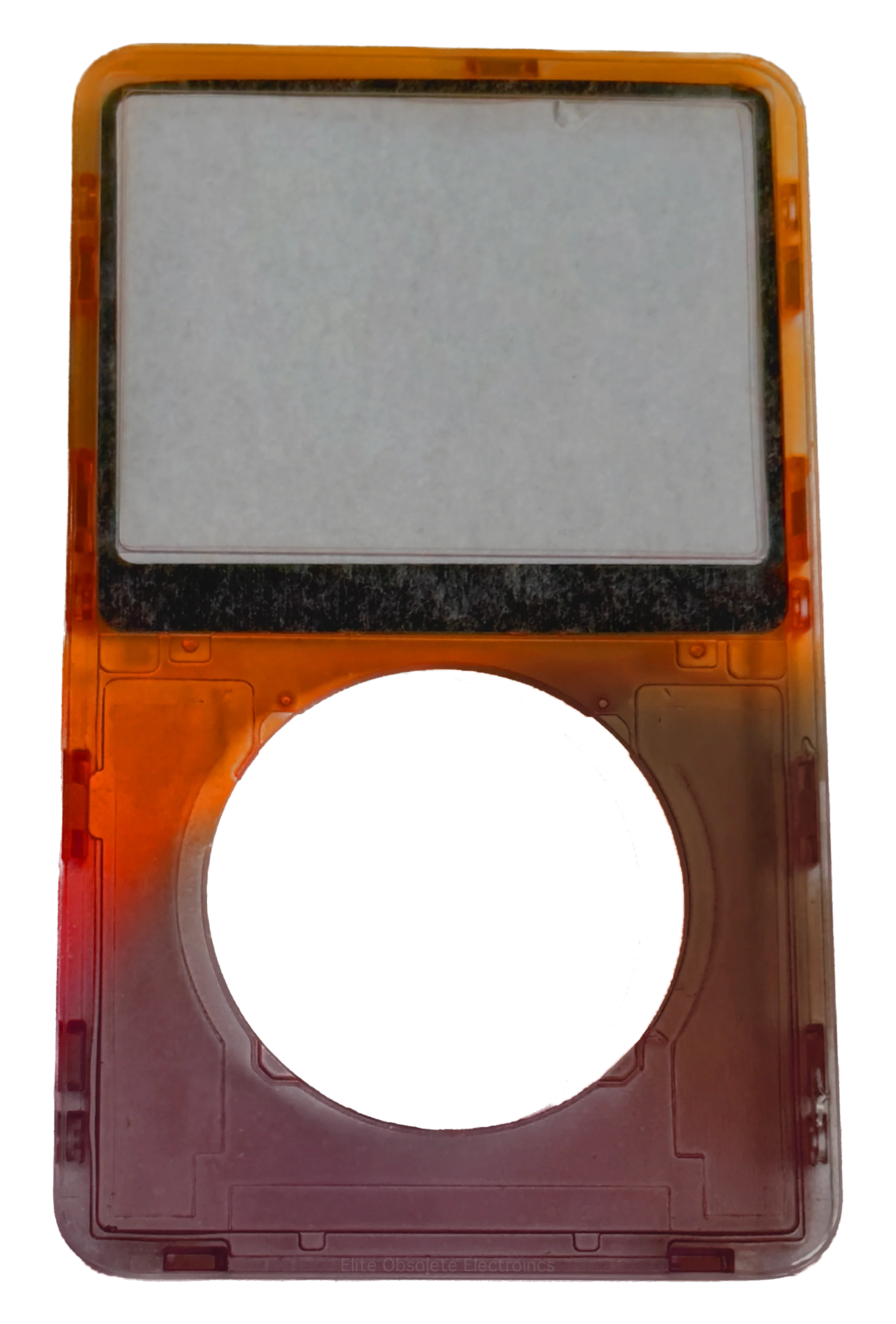 Atomic Neon Orange Smoke Transparent Clear Faceplate For Apple iPod Video 5th & 5.5 Generation Plastic