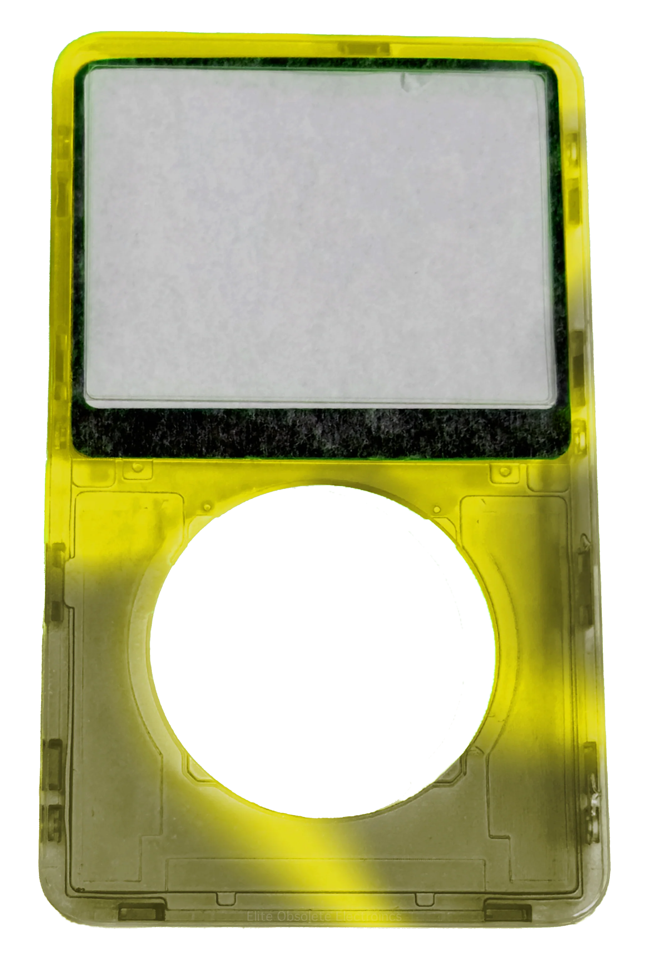 Atomic Neon Yellow Highlighter Smoke Transparent Clear Faceplate For Apple iPod Video 5th & 5.5 A1136 Plastic