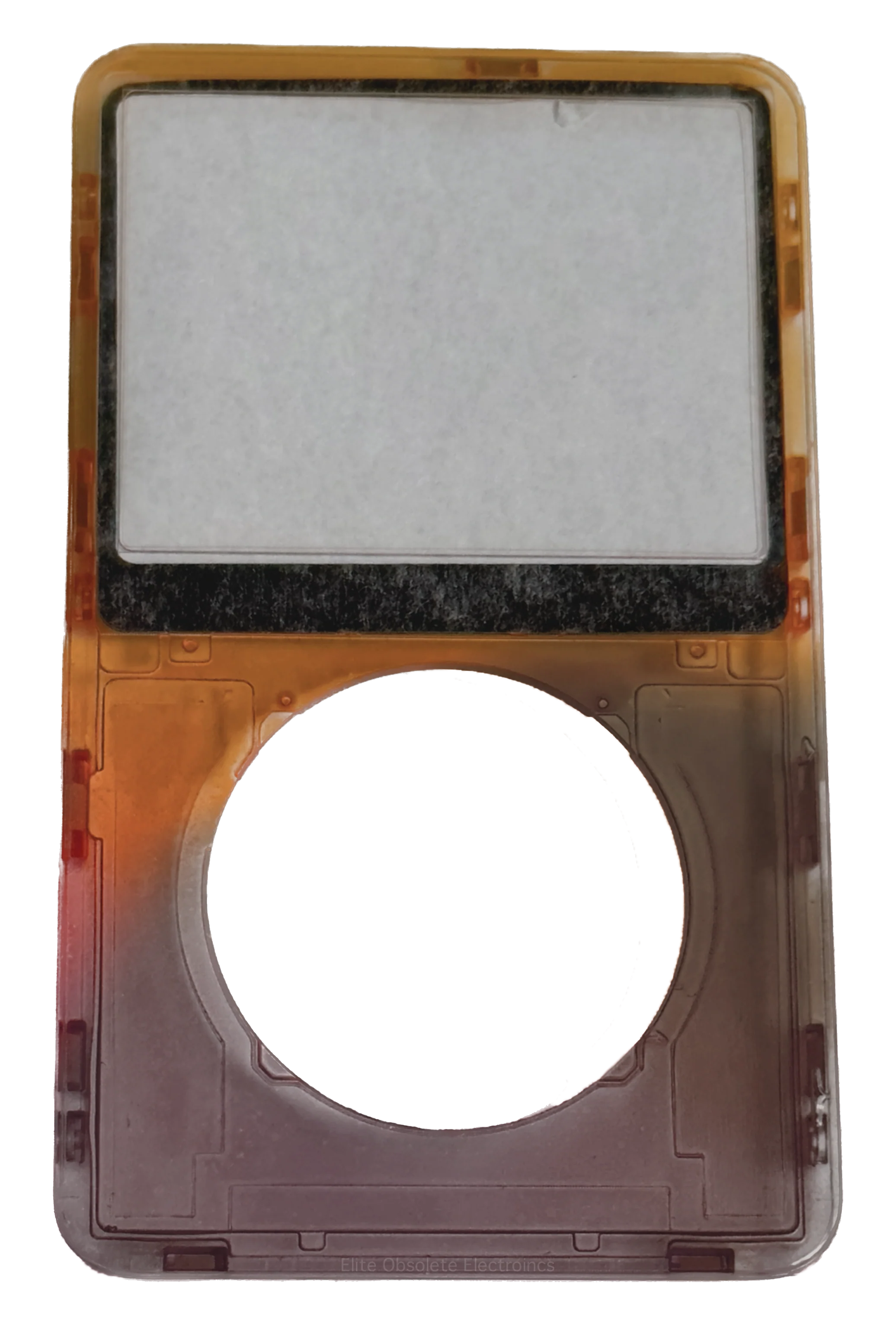 Atomic Orange Smoke Transparent Clear Faceplate For Apple iPod Video 5th & 5.5 A1136 Plastic