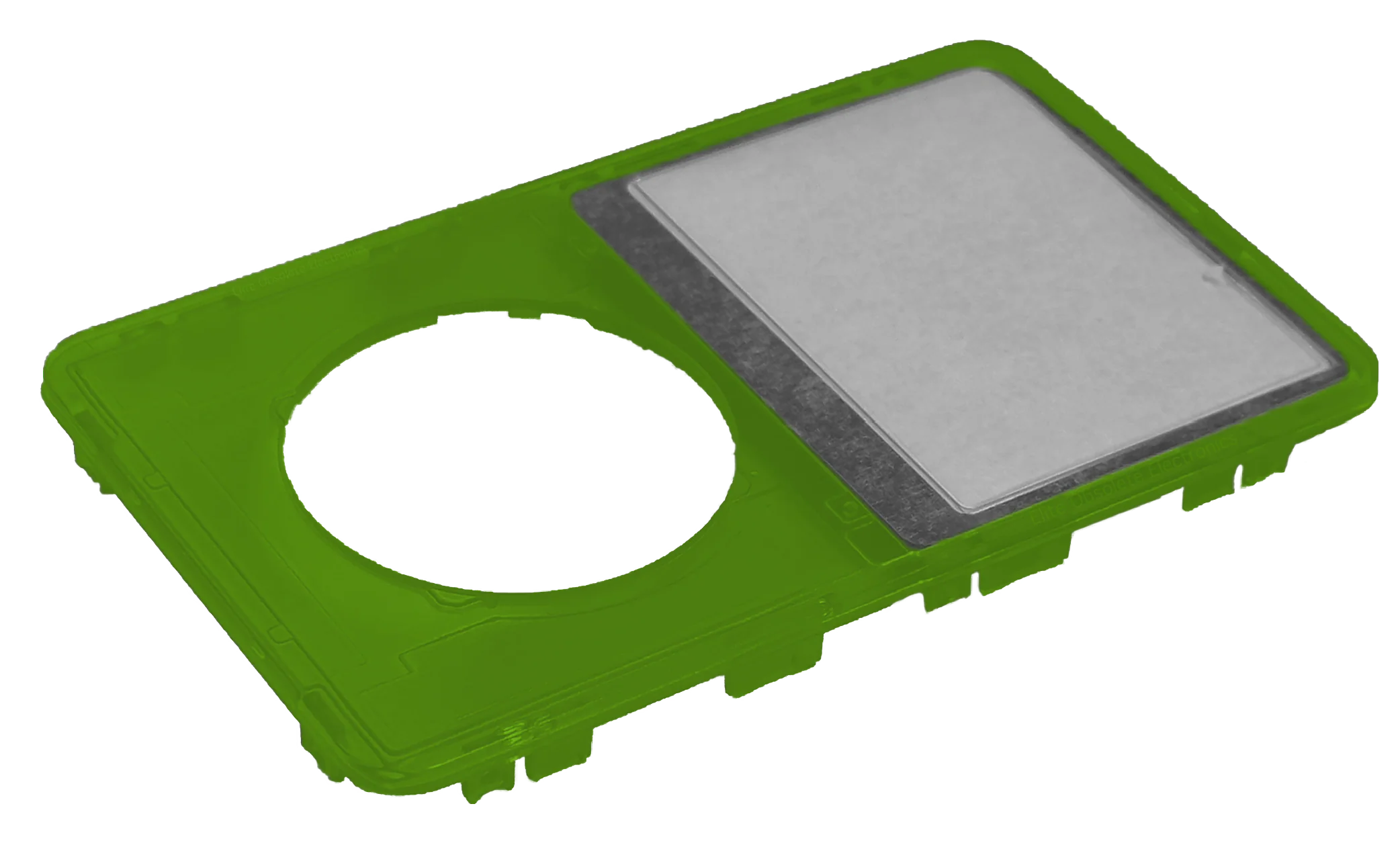 Atomic Turtle Green Transparent Clear Faceplate For Apple iPod Video 5th & 5.5 Generation Plastic - Image 2