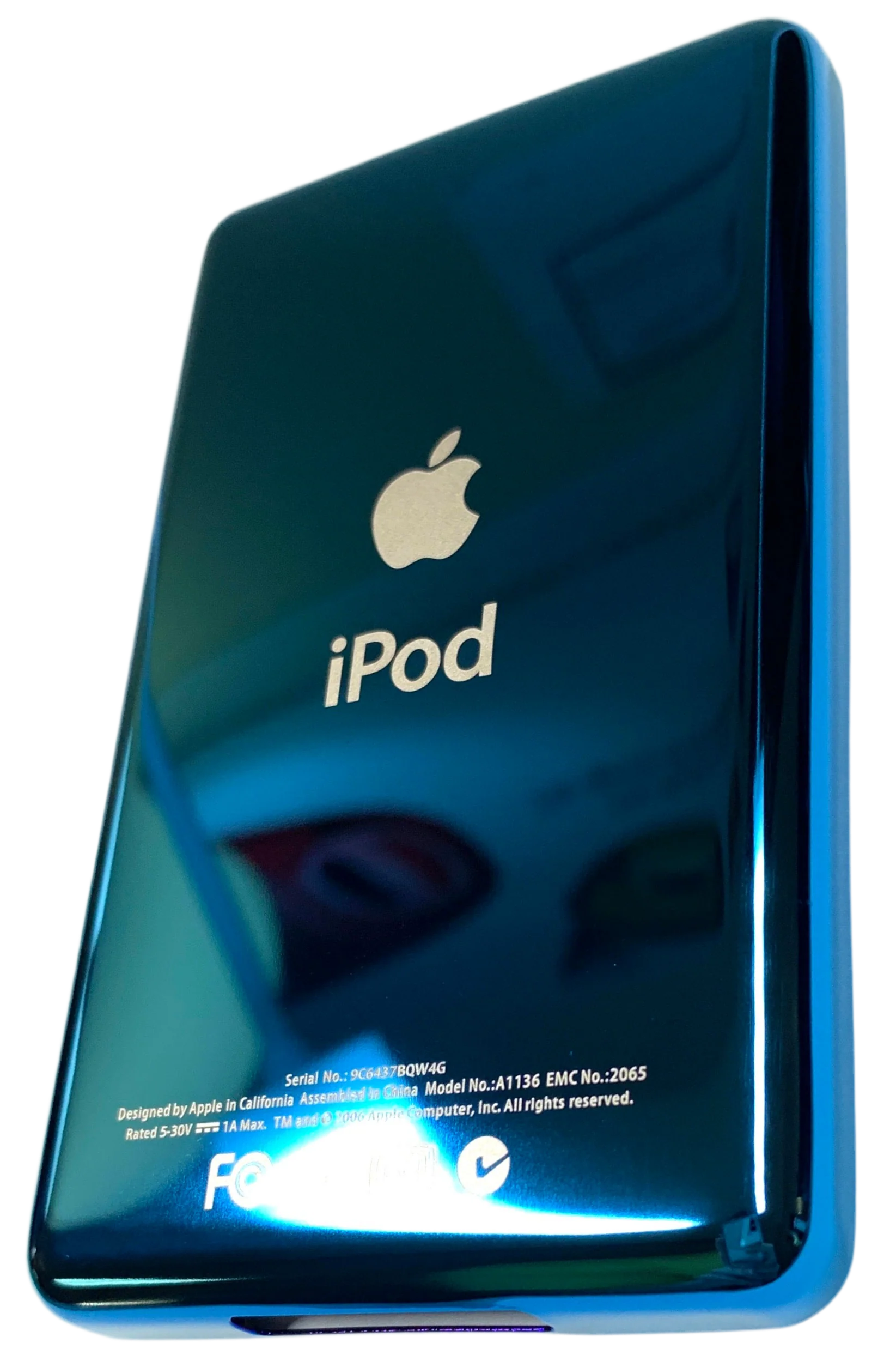 Thin Blue Aqua Universal Backplate for Apple iPod Classic 6th 7th & iPod Video 5th 5.5 Enhanced A1136 A1238 - Image 3