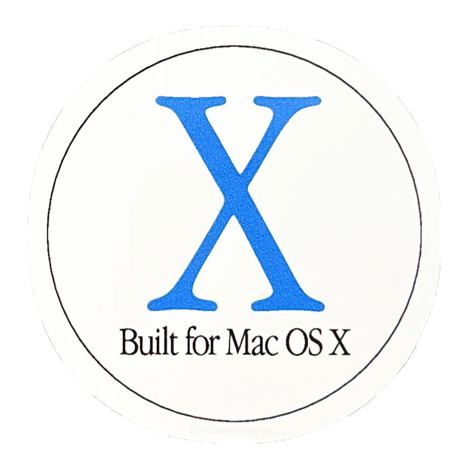 Built For Mac OS X Clear Sticker (3” x 3”)