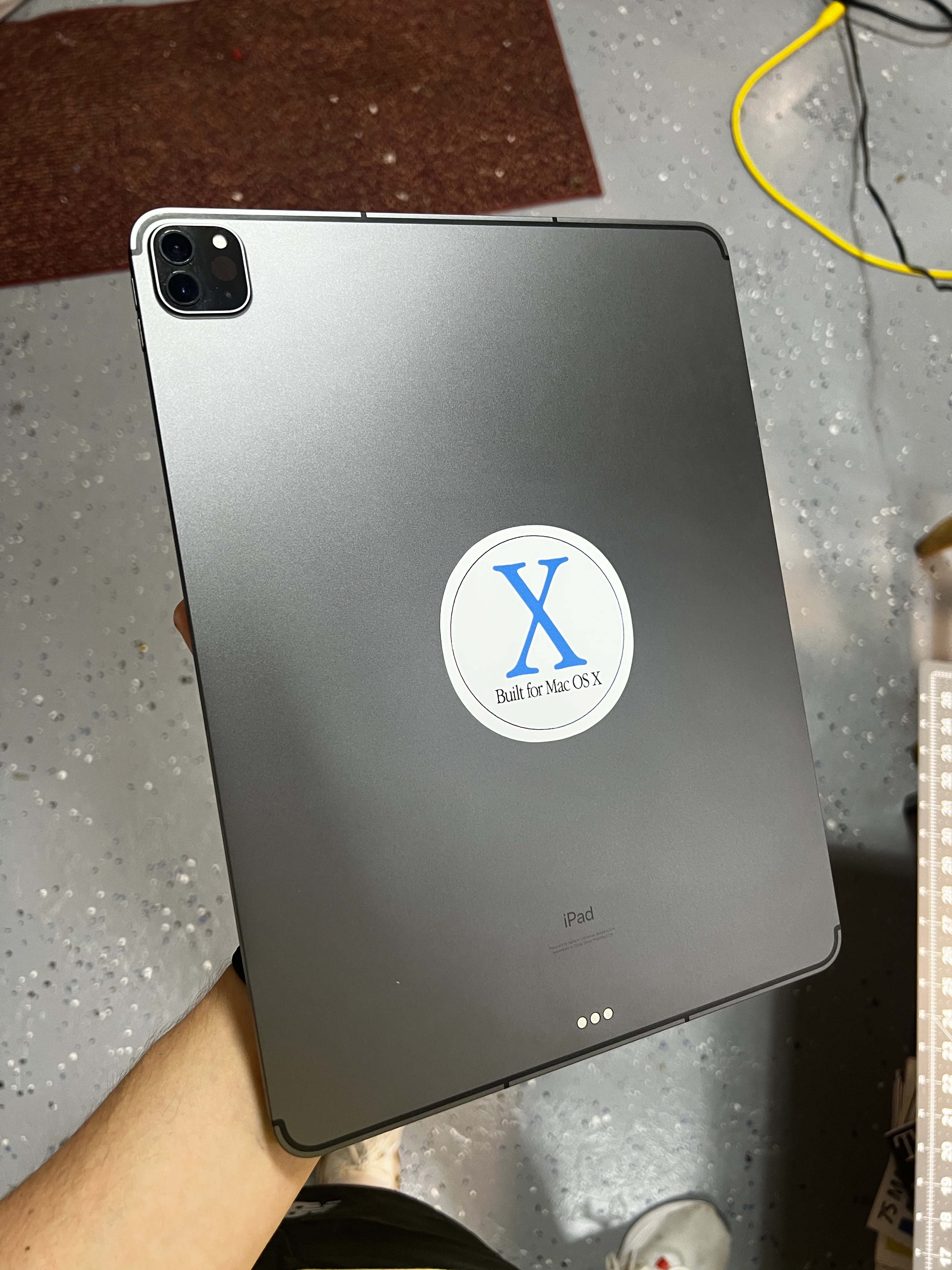 Built For Mac OS X Clear Sticker (3” x 3”) - Image 2