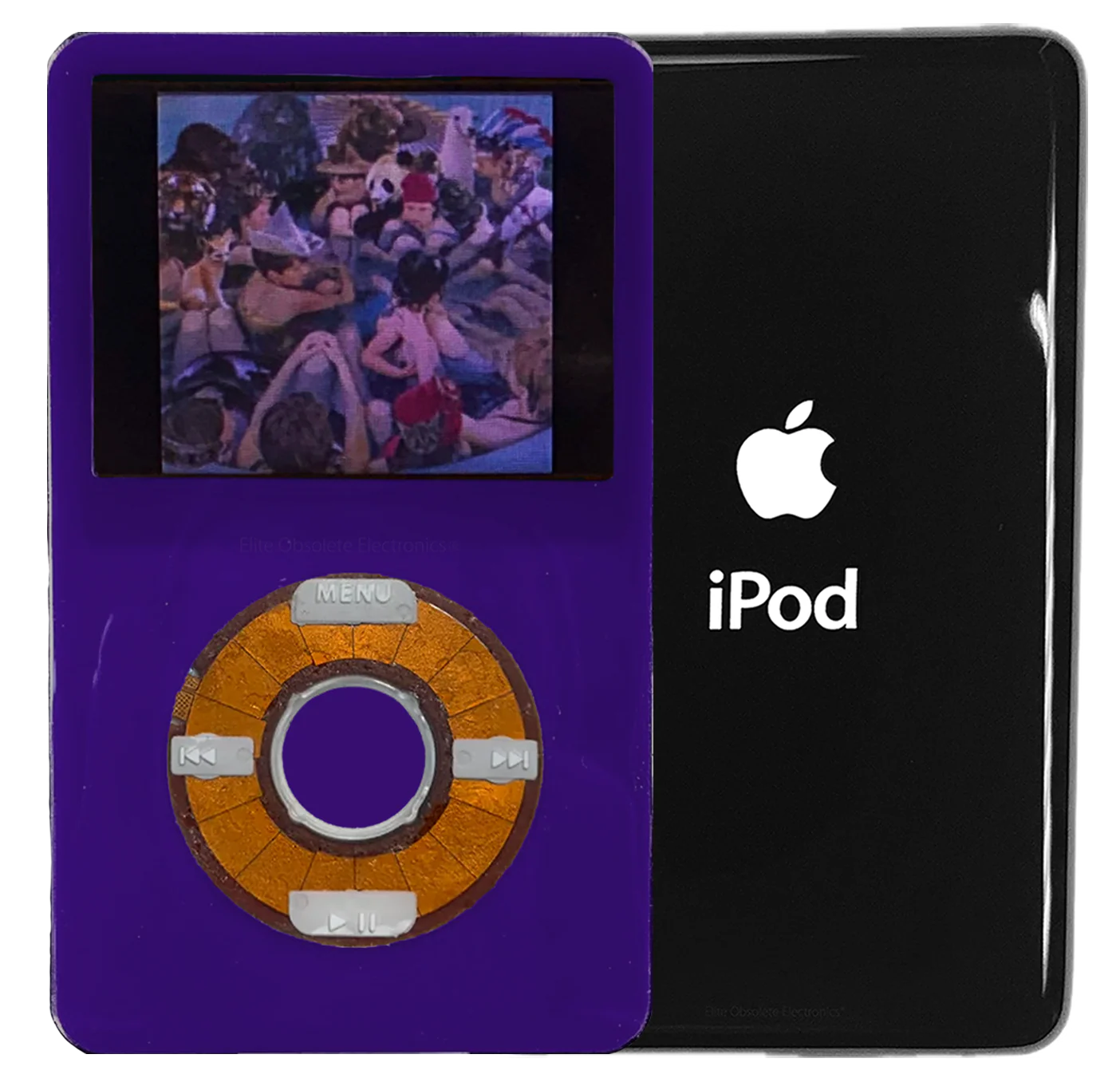 New Apple iPod Video Classic 5th 5.5 Enhanced Purple / Transparent / Purple (Black)