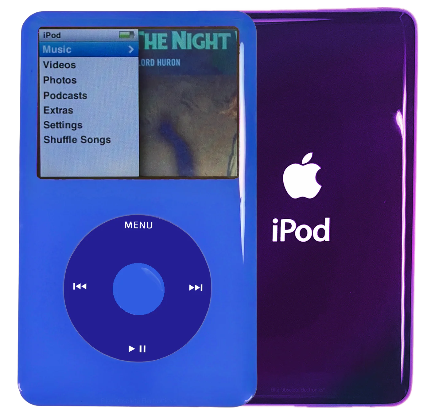 New Apple iPod Classic 6th & 7th Generation Blue Plastic / Blue / Blue Plastic (Ultraviolet)