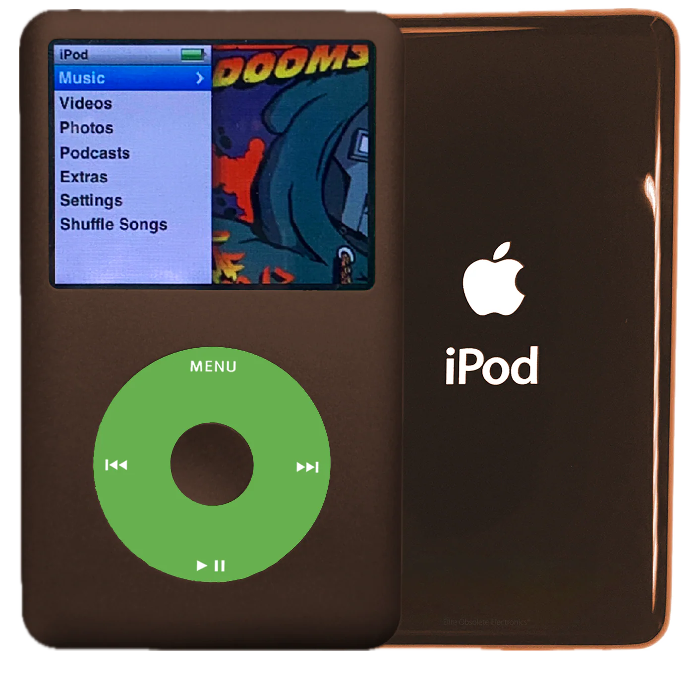 New Apple iPod Classic 6th & 7th Generation Earth Brown Metal / Light Green / Earth Brown Metal (Rose Gold)
