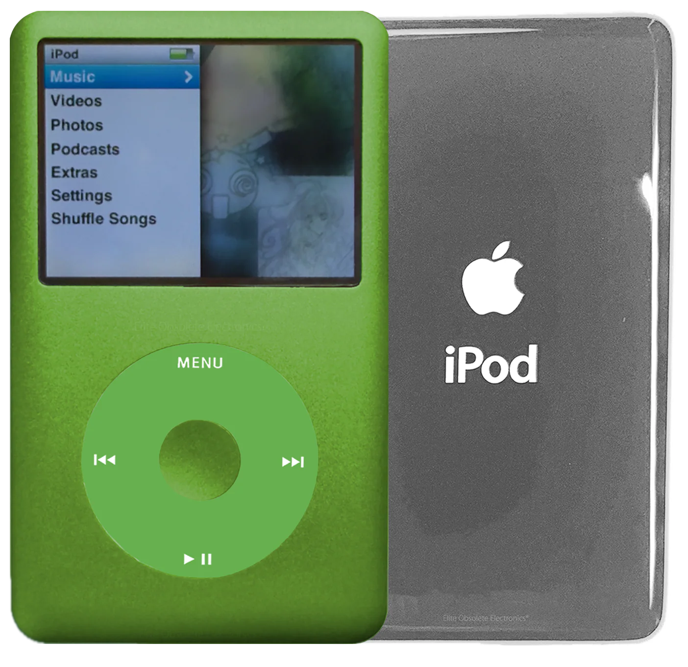 New Apple iPod Classic 6th & 7th Generation Lime Green Metal / Light Green / Lime Green Metal (Silver)