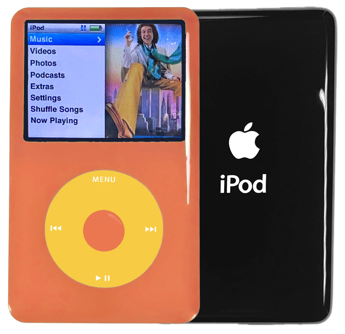 New Apple iPod Classic 6th & 7th Generation Orange Plastic / Yellow / Orange Plastic (Black)