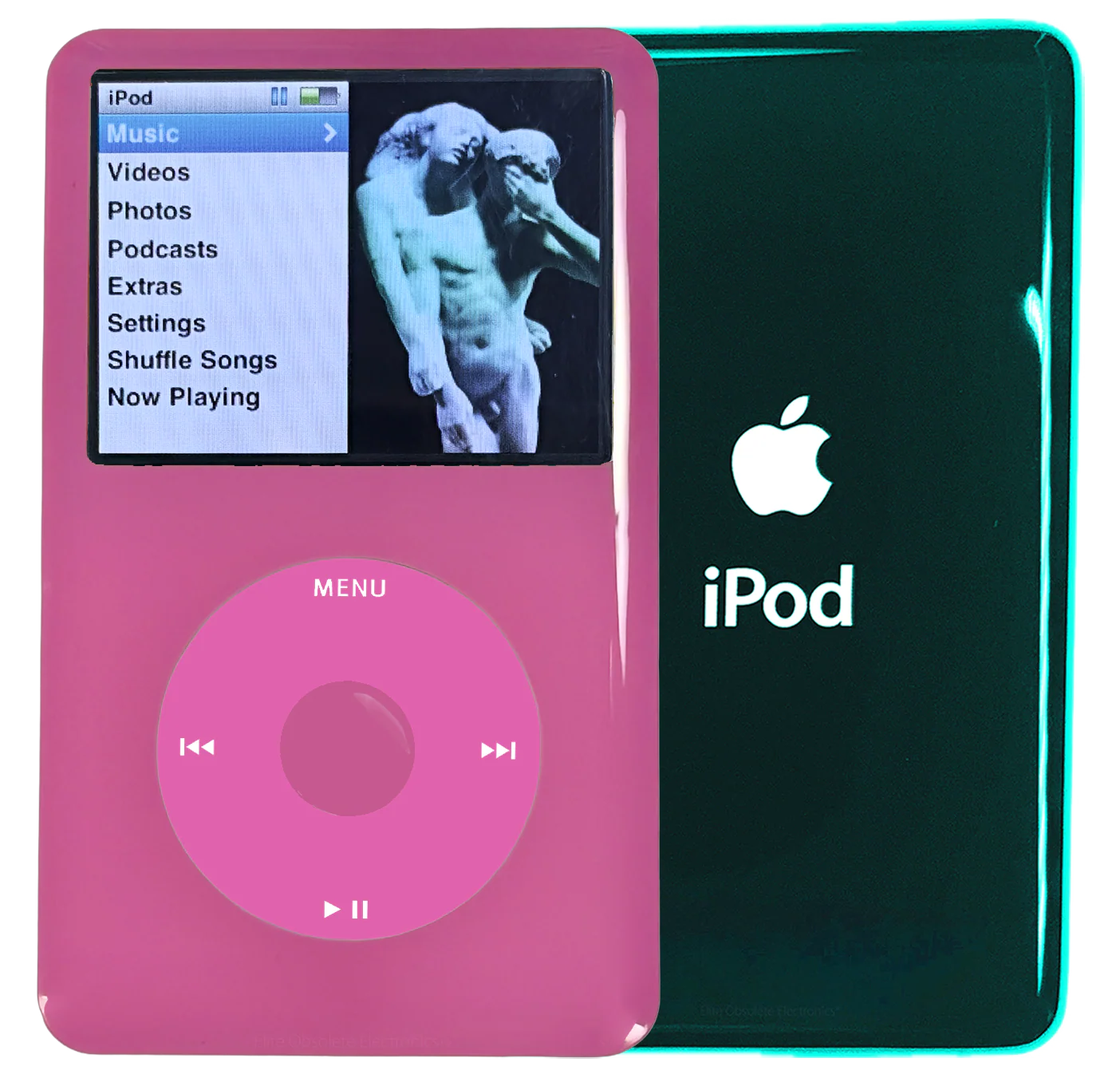 New Apple iPod Classic 6th & 7th Generation Pink Plastic / Pink / Pink Plastic (Pine Green)