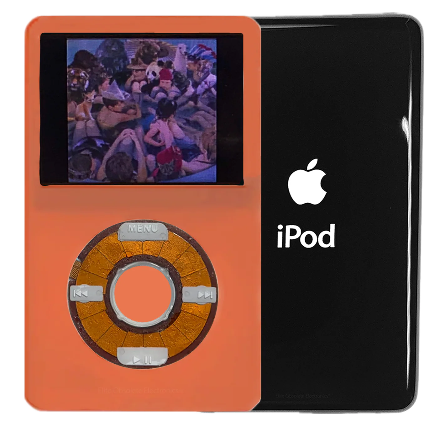 New Apple iPod Video Classic 5th 5.5 Enhanced Orange / Transparent / Orange (Black)