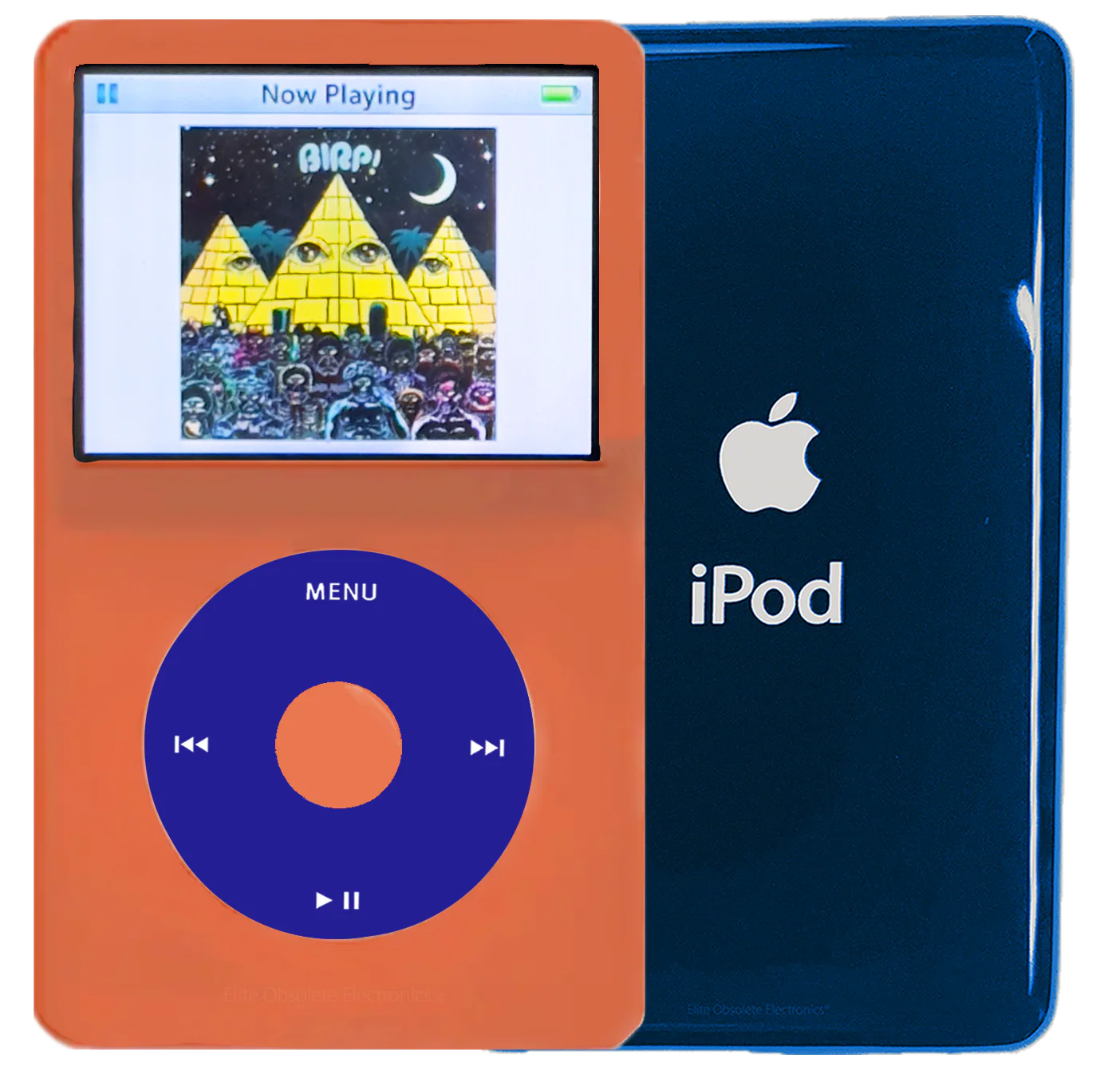 New Apple iPod Video Classic 5th & 5.5 Enhanced Orange / Blue / Orange (Aqua)