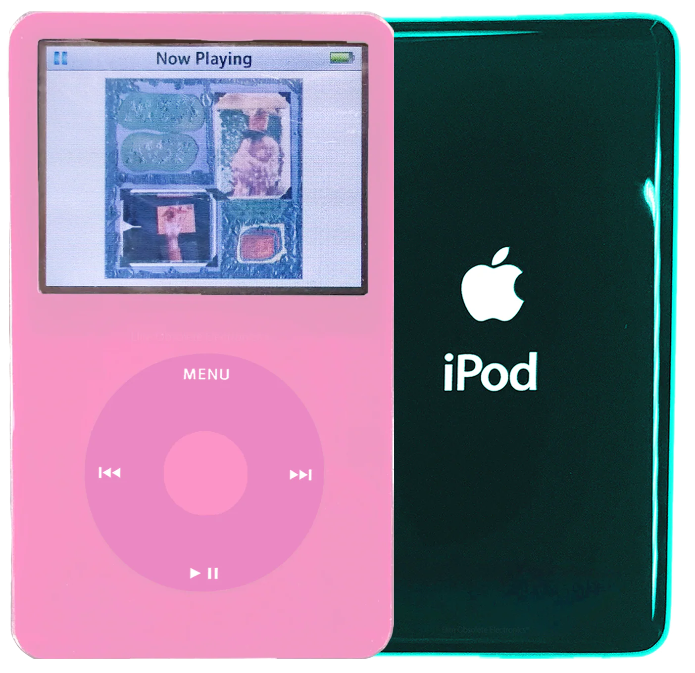 New Apple iPod Video Classic 5th 5.5 Enhanced Pink / Light Pink / Pink (Pine Green)