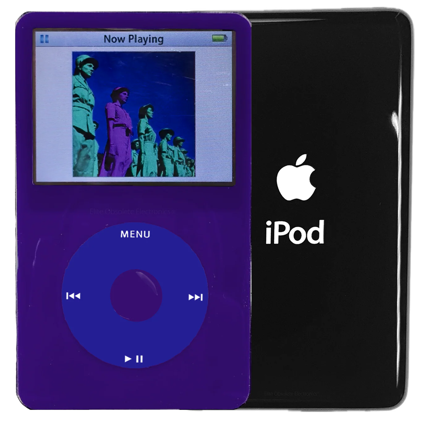 New Apple iPod Video Classic 5th & 5.5 Enhanced Purple / Blue / Purple (Black)