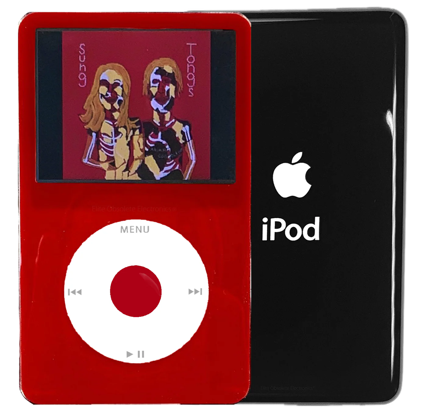 New Apple iPod Video Classic 5th & 5.5 Enhanced Red / White / Red (Black)