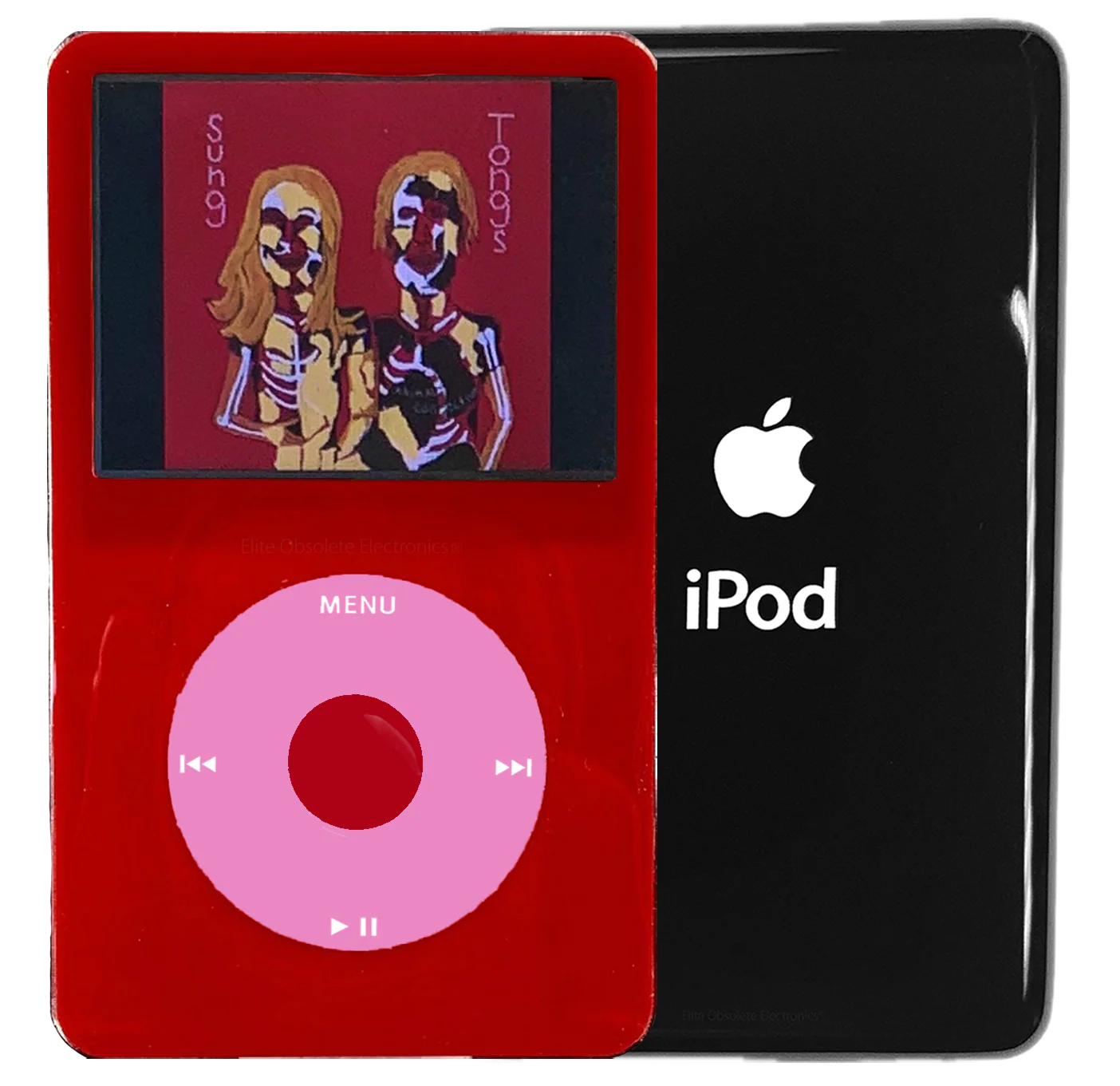 New Apple iPod Video Classic 5th & 5.5 Enhanced Red / Light Pink / Red (Black)