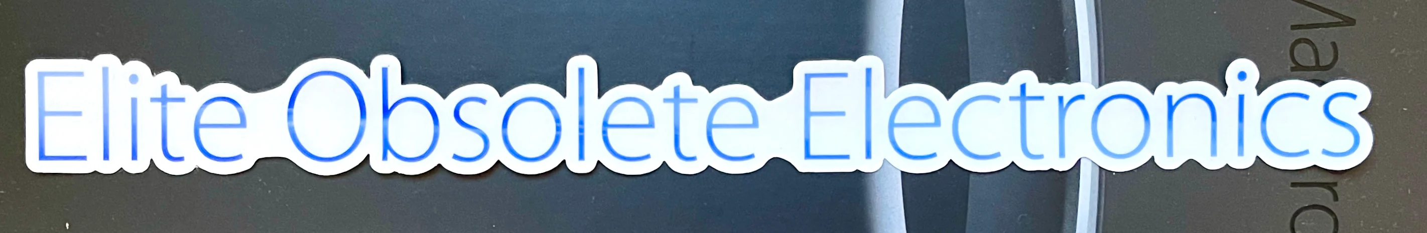 Elite Obsolete Electronics Clear Sticker Large 11.25" - Image 2