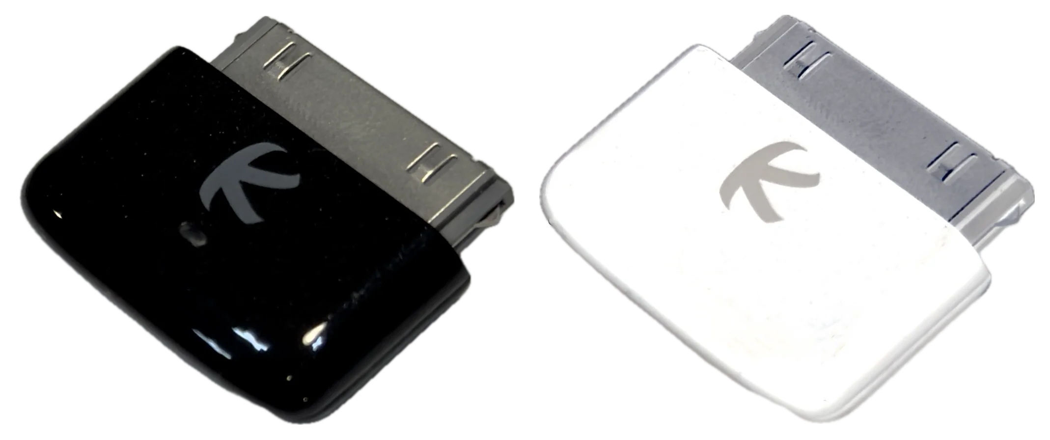 New Kokkia i10s Bluetooth Adapter Transmitter Adapter for Apple iPod Classic 30-Pin Dock Connector Black White Transparent