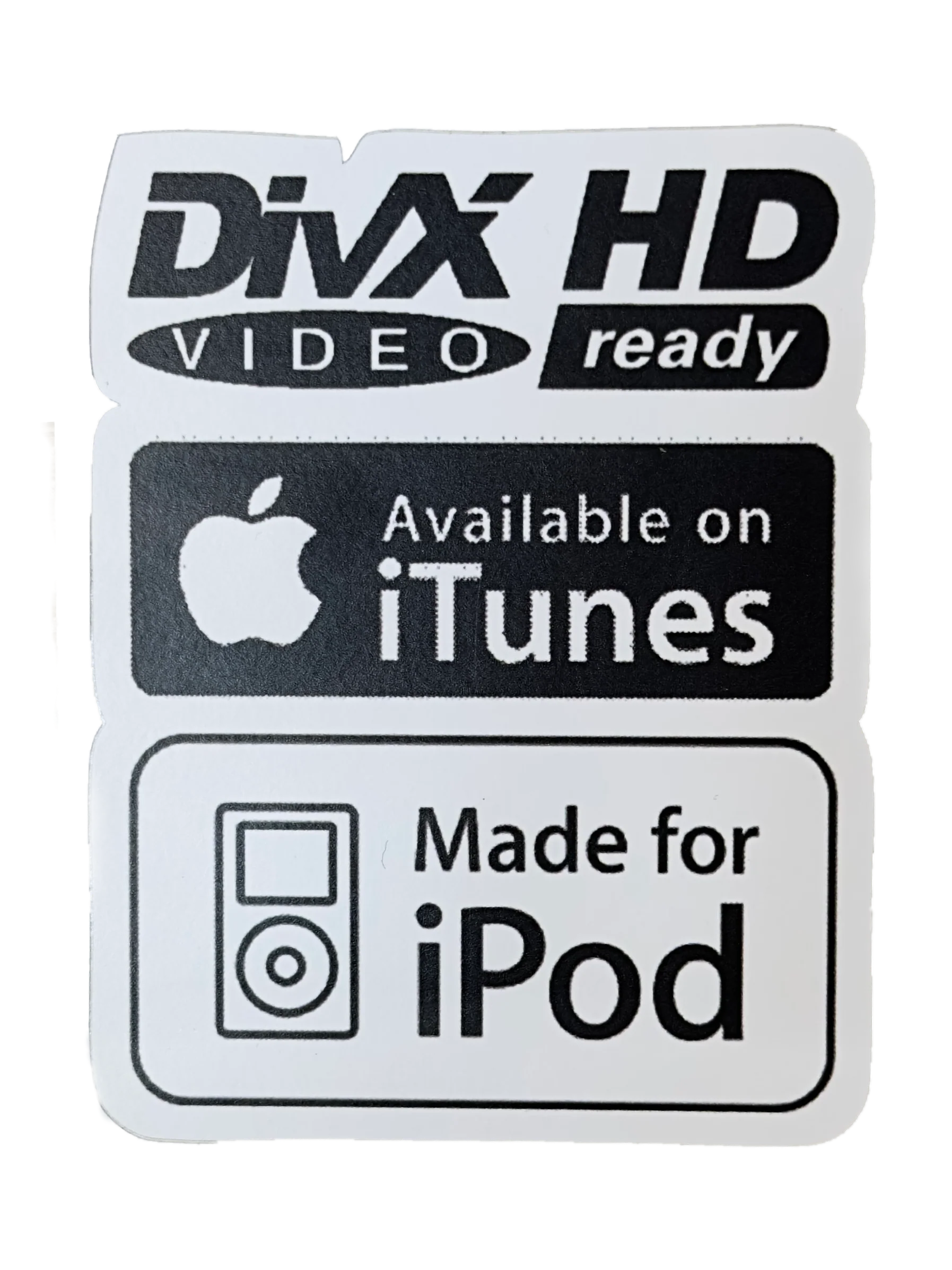 Made for iPod Available on iTunes Clear Sticker (3” x 3”)