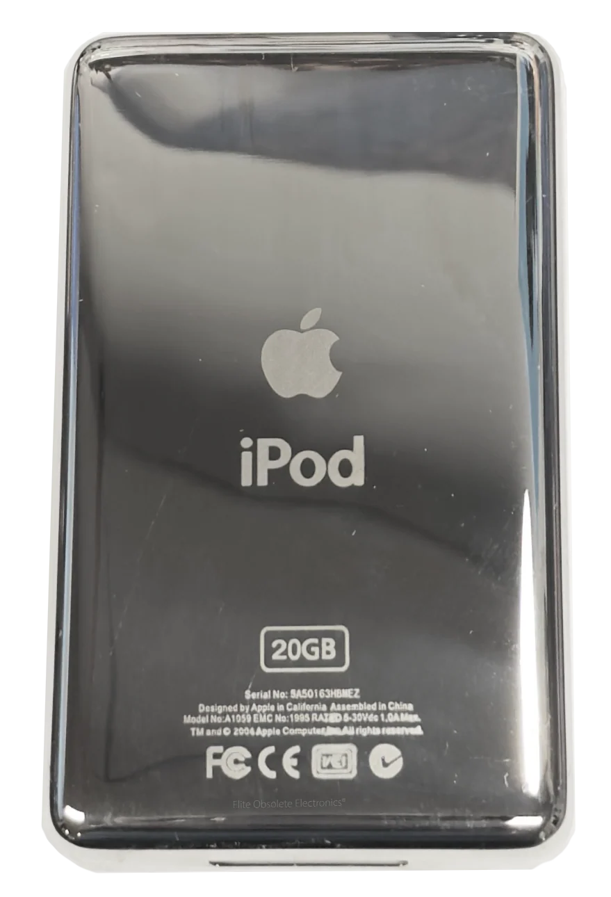 New 20GB Thin Silver Backplate for Apple iPod with Click Wheel 4th Generation Monochrome 2004 A1059