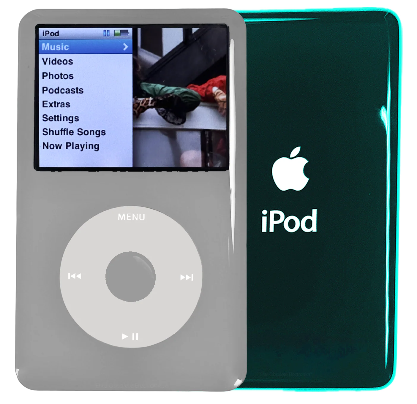 New Apple iPod Classic 6th & 7th Generation Grey Plastic / Grey / Grey Plastic (Pine Green)
