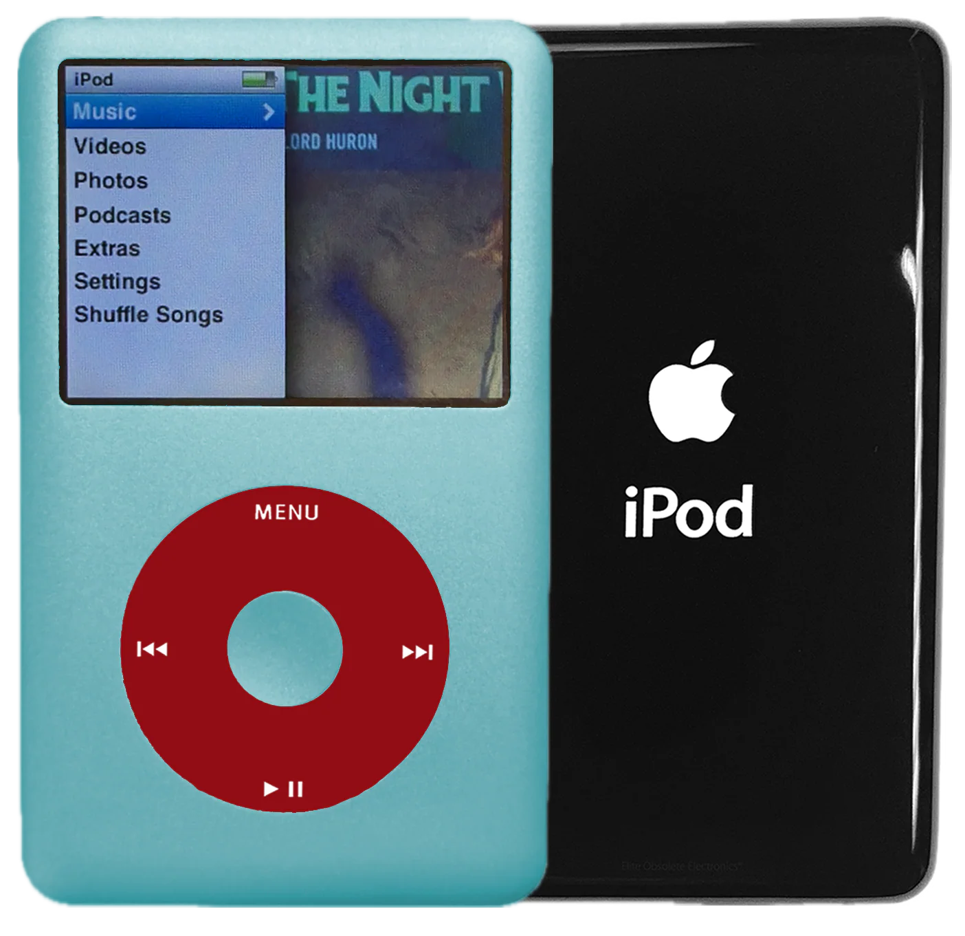 New Apple iPod Classic 6th & 7th Generation Arctic Blue / Red / Arctic Blue (Black)