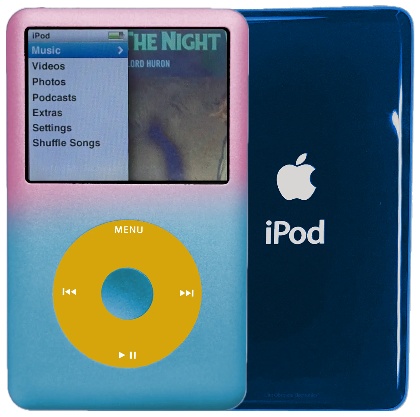 New Apple iPod Classic 6th & 7th Generation Gradient Pink & Blue / Yellow / Sky Blue (Aqua)