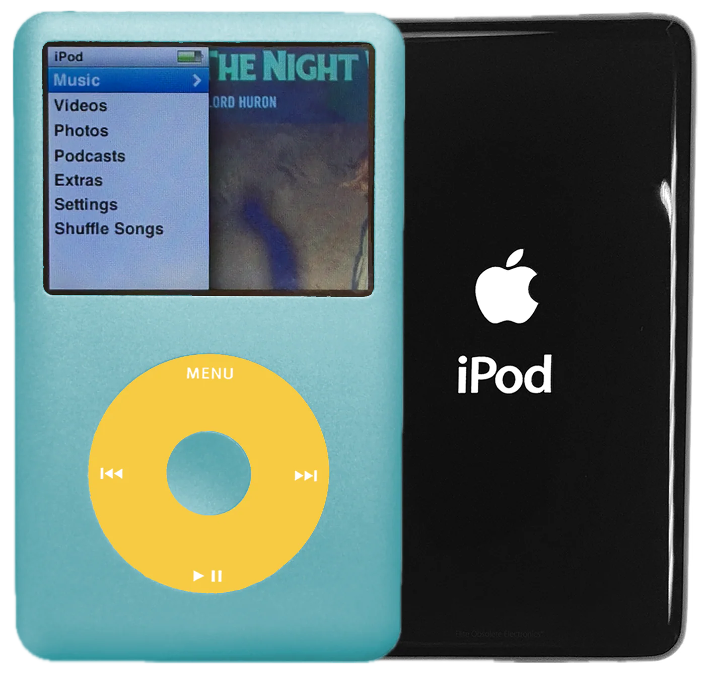 New Apple iPod Classic 6th & 7th Generation Arctic Blue / Yellow / Arctic Blue (Black)