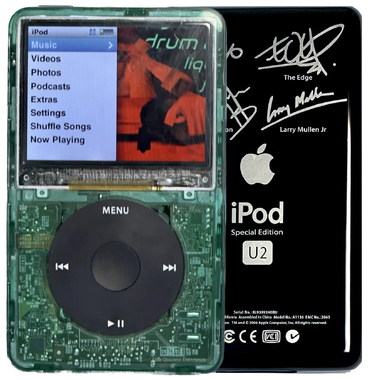 New Apple iPod Classic 6th & 7th Generation Atomic Clover Green / Black / Black (U2 Special Edition Black)