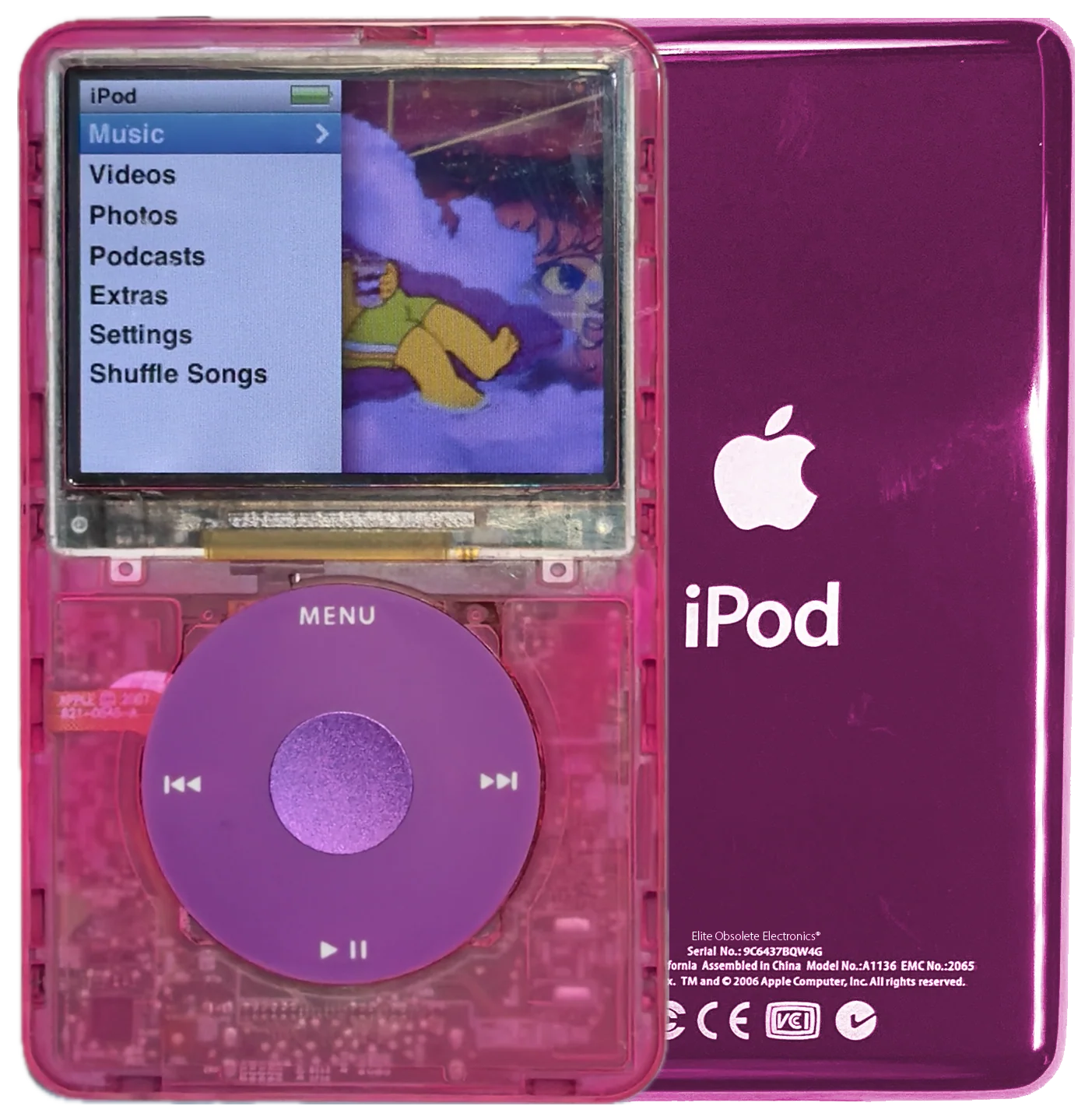 New Apple iPod Classic 6th & 7th Generation Atomic Pink Bubblegum / Pink / Purple (Hyper Pink)