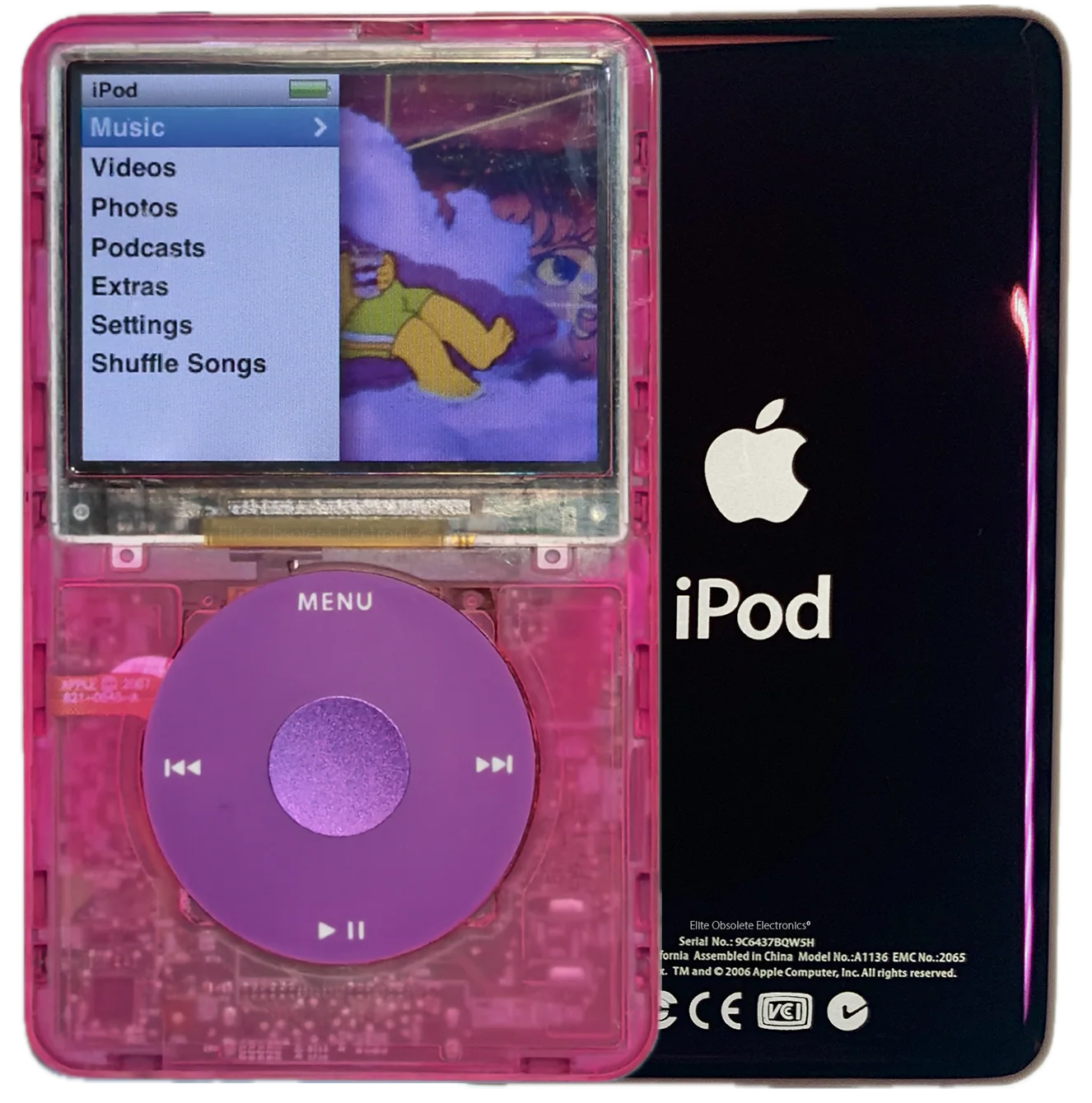 New Apple iPod Classic 6th & 7th Generation Atomic Pink Bubblegum / Pink / Purple (Wine)