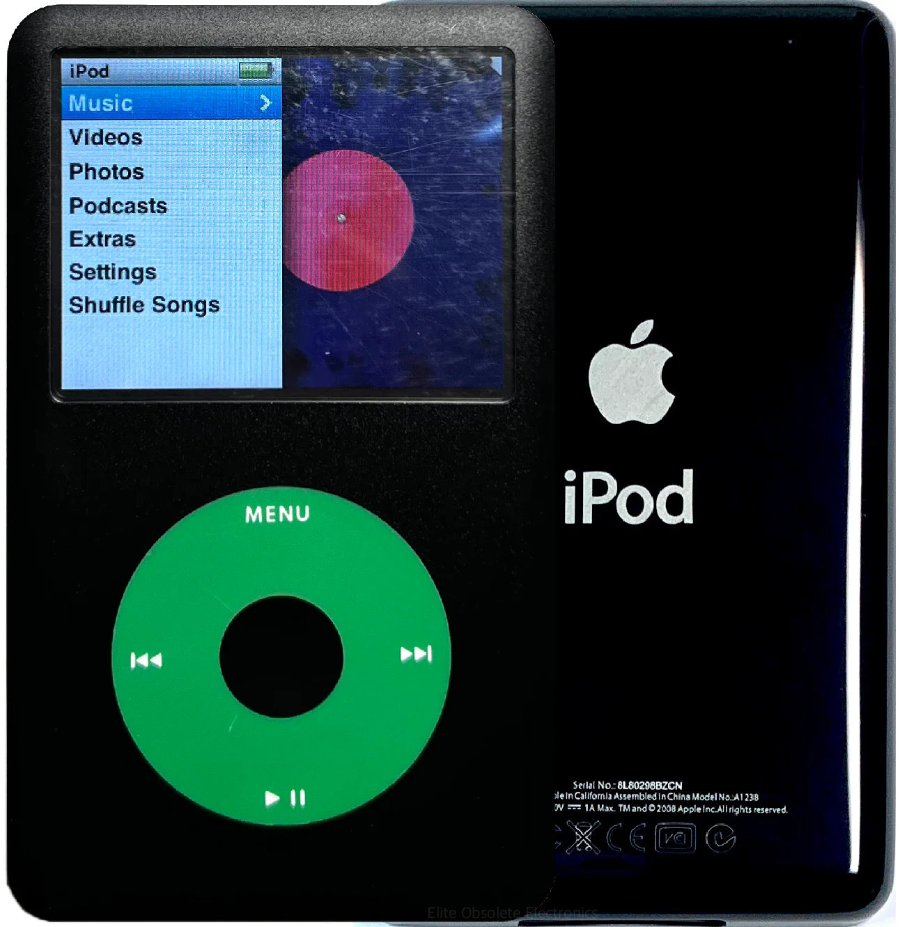New Apple iPod Classic 6th & 7th Generation Black / Green / Black (Black)