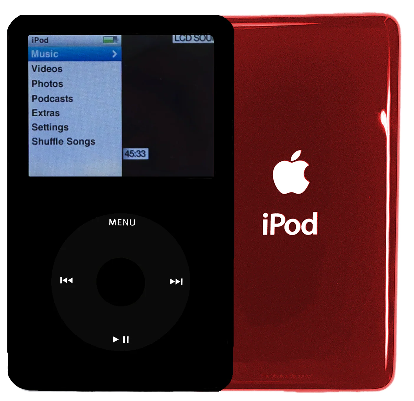 New Apple iPod Classic 6th & 7th Generation Black Metal / Black / Black Metal (Sangria Red)