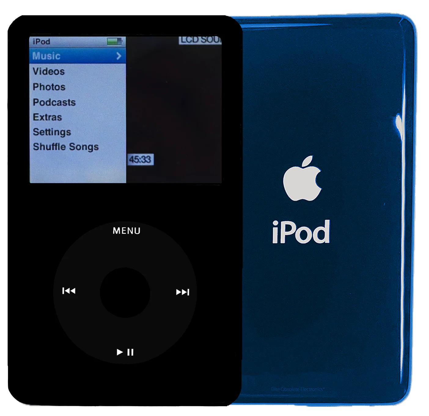 New Apple iPod Classic 6th & 7th Generation Black Metal / Black / Black Metal (Aqua)
