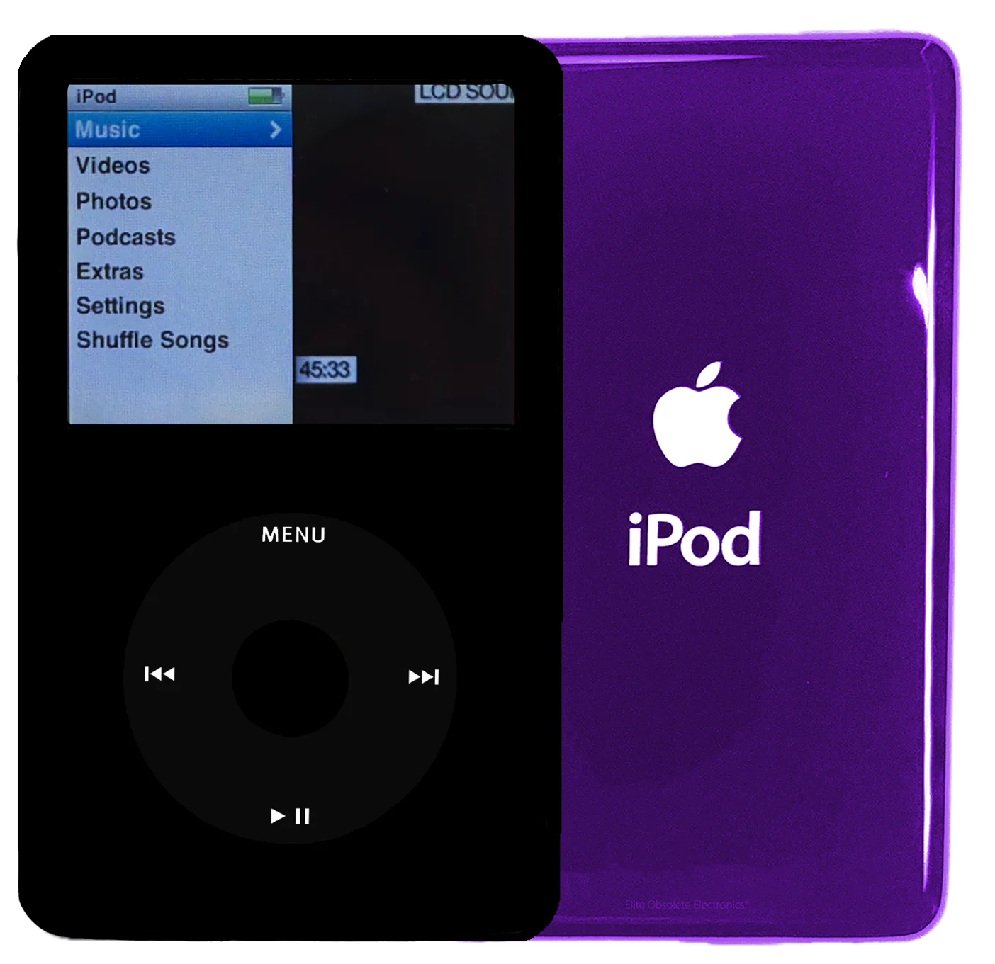 New Apple iPod Classic 6th & 7th Generation Black Metal / Black / Black Metal (Midnight Purple)